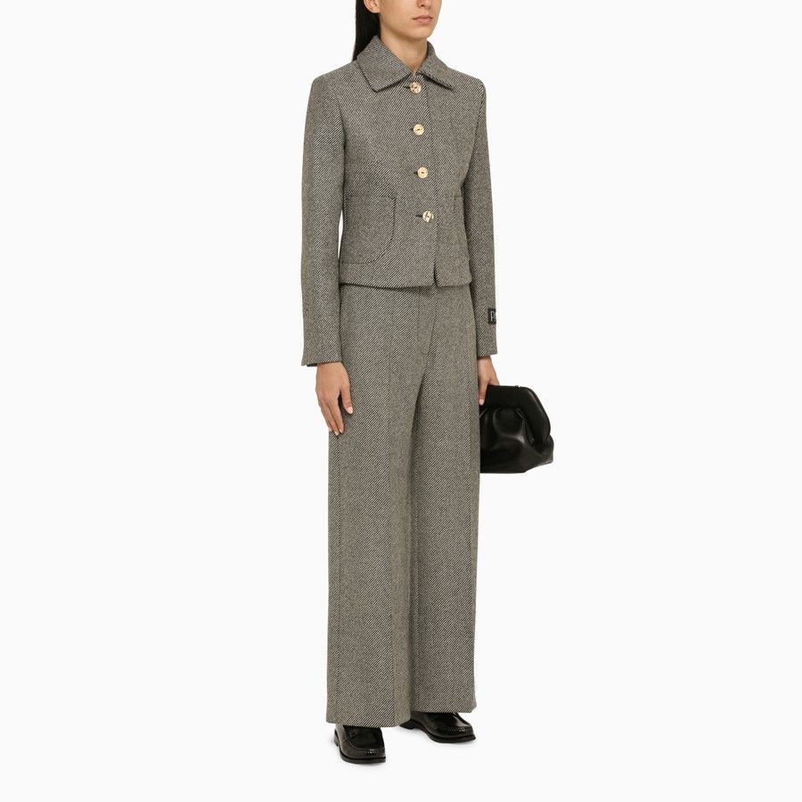 Patou o1d2blof0924 Pants in Grey Size 26" / US 2 / IT 38 - 2 Thumbnail