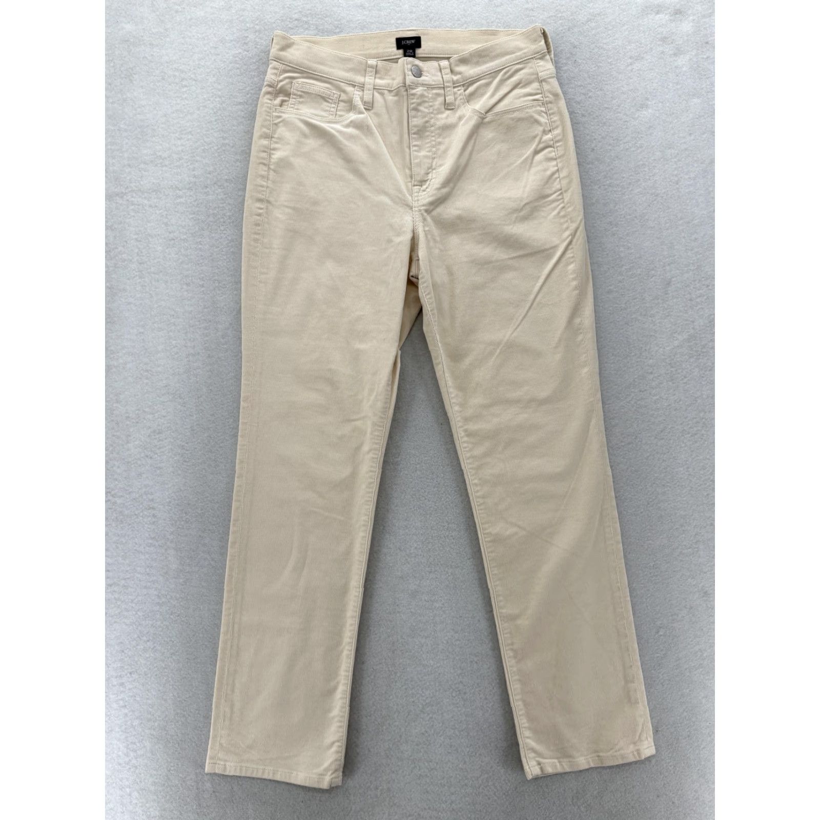 J.Crew J.Crew Pants Womens 29 Beige Corduroy Stretch 5 Pocket Straight Casual Preppy Size 29" - 2 Thumbnail