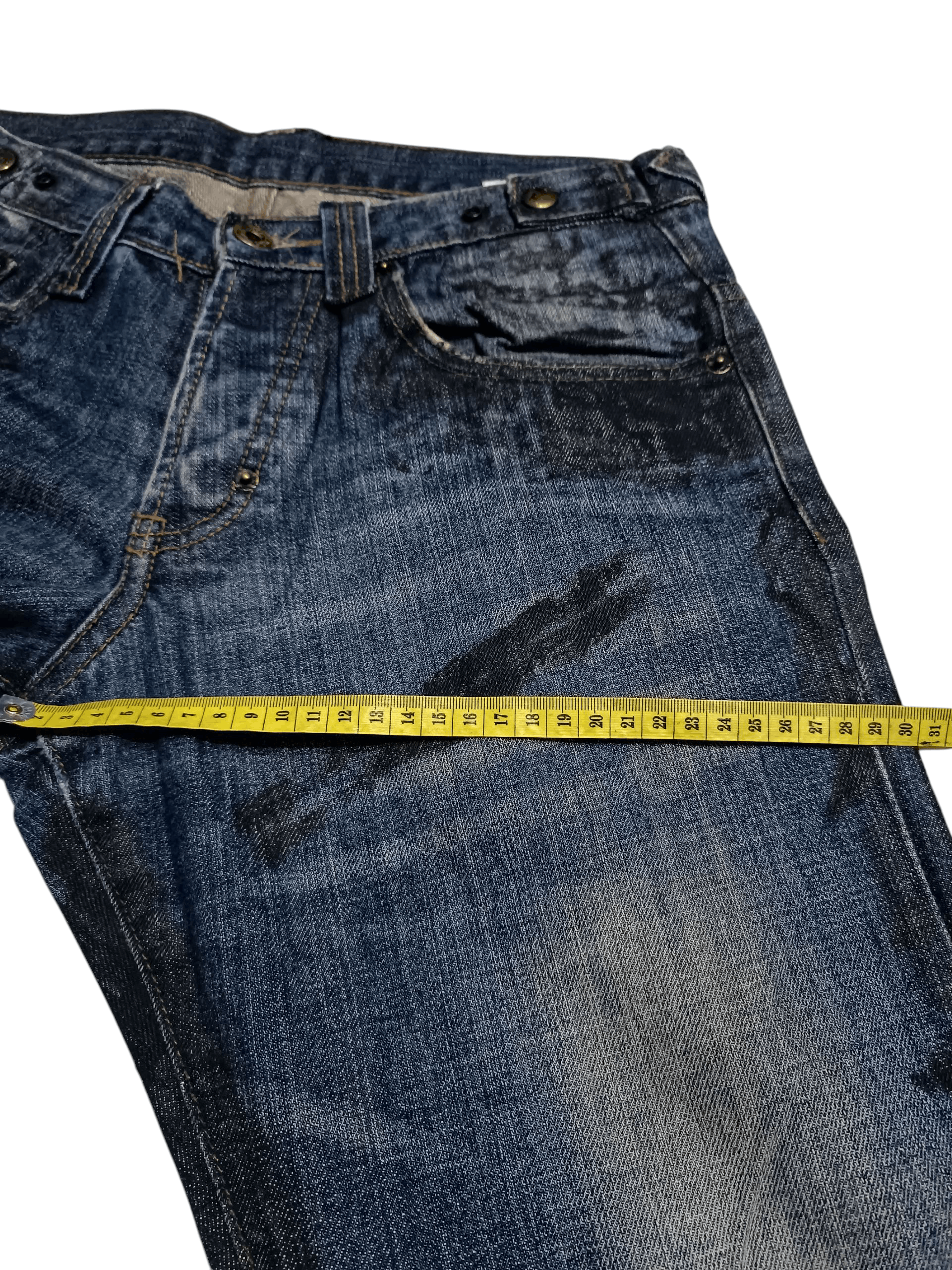 Prps Prps Noir Japanese Denim Distressed Thrashed Crop Fit Size US 28 / EU 44 - 10 Thumbnail