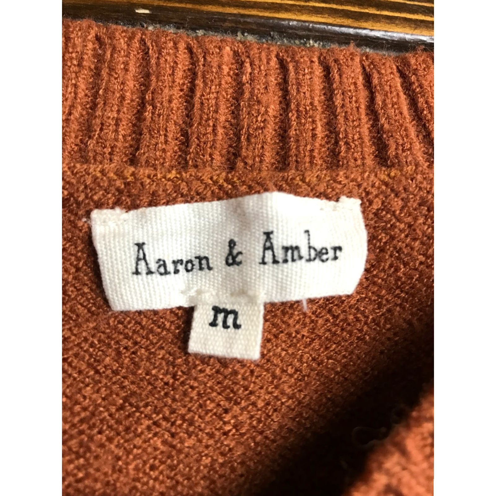 Vintage Aaron & Amber Sweater Women's Size Medium Brown Yarn Balls Pullover Size M / US 6-8 / IT 42-44 - 5 Thumbnail