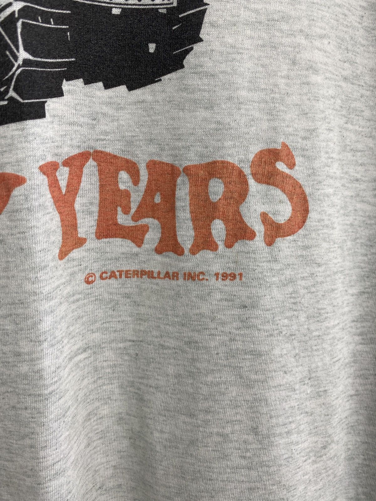 Caterpillar 🇺🇸 Vintage 1991 Caterpillar Sixty Years T-Shirt Rare Retro Size US XL / EU 56 / 4 - 5 Thumbnail