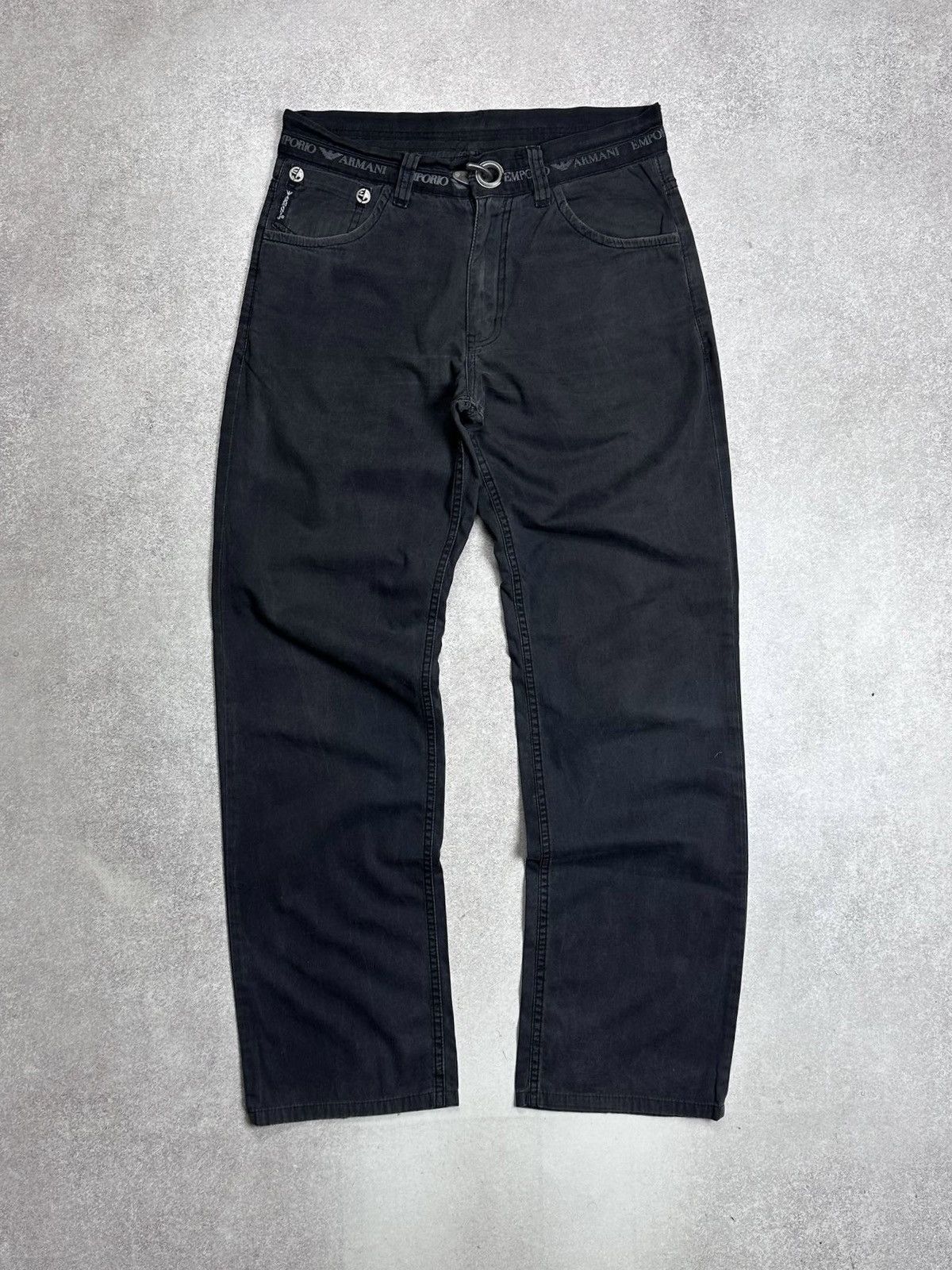 Armani Vintage Armani Avantgarde Baggy Jeans Alyx Style 30 Size US 30 / EU 46 - 1 Thumbnail