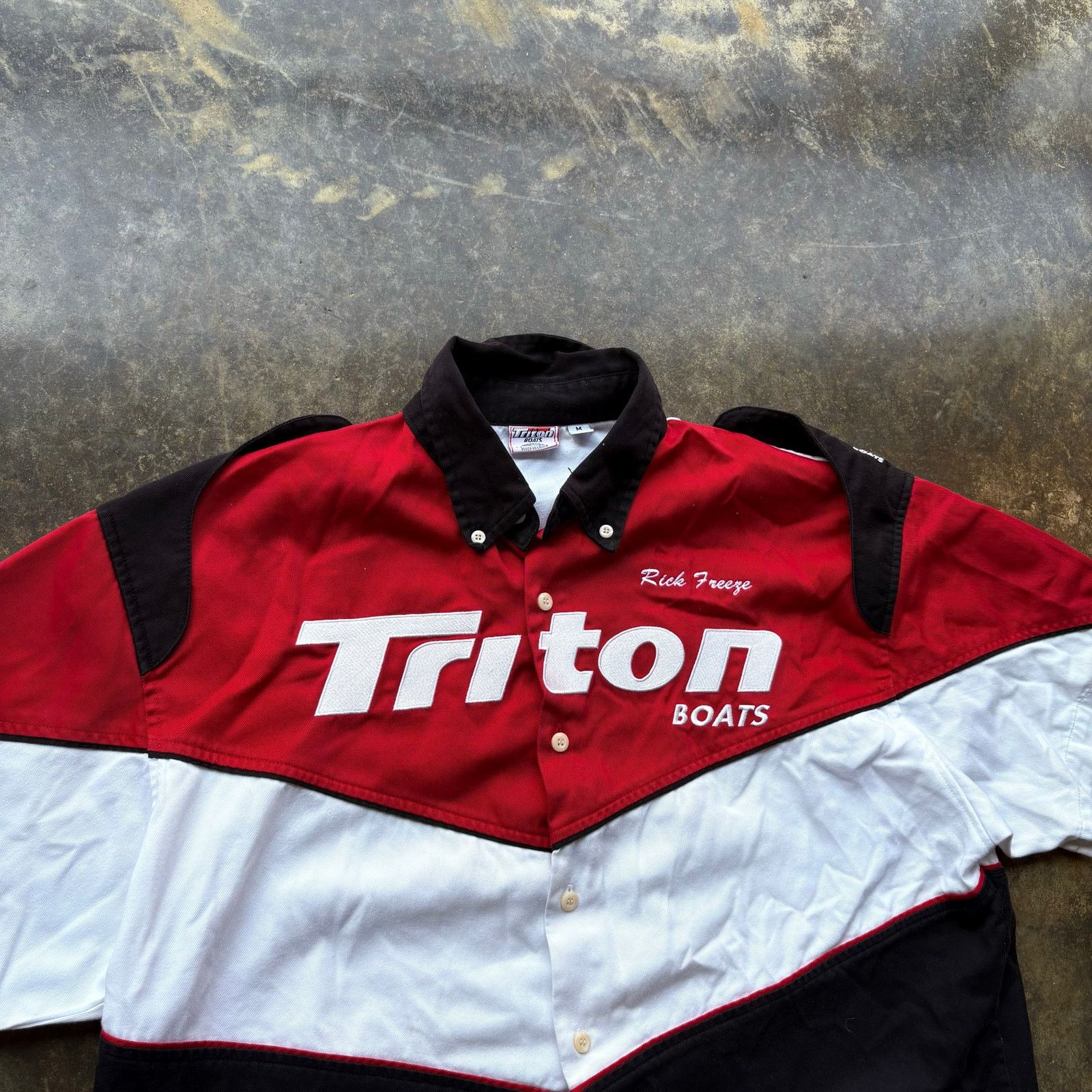 Vintage Cool Vintage Triton Fishing Shirt Size US L / EU 52-54 / 3 - 2 Thumbnail