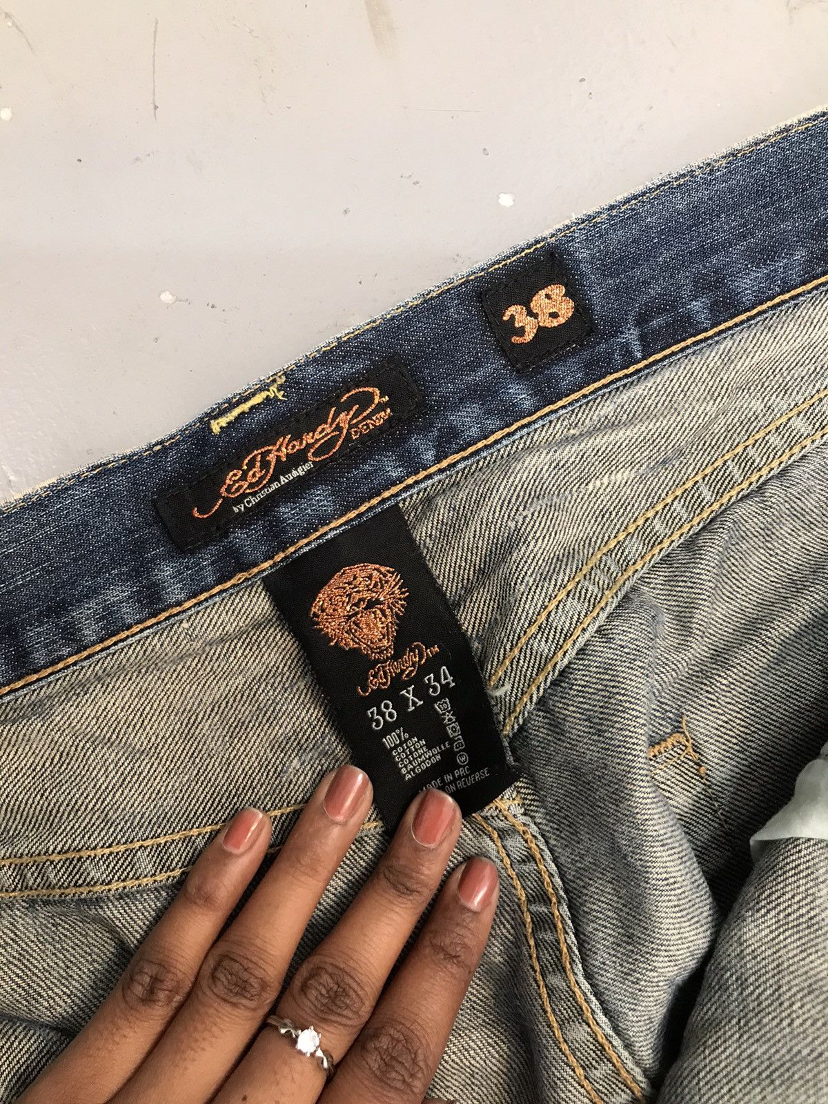 Ed Hardy × Vintage Vintage Edhardy straight fit denim Size US 40 / EU 56 - 6 Thumbnail