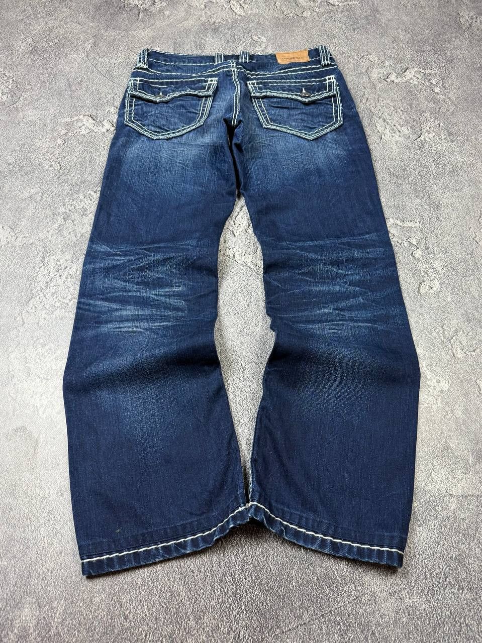 If Six Was Nine Y2K LGB Style Faded Washed Distressed Denim 2000s Size US 32 / EU 48 - 2 Thumbnail