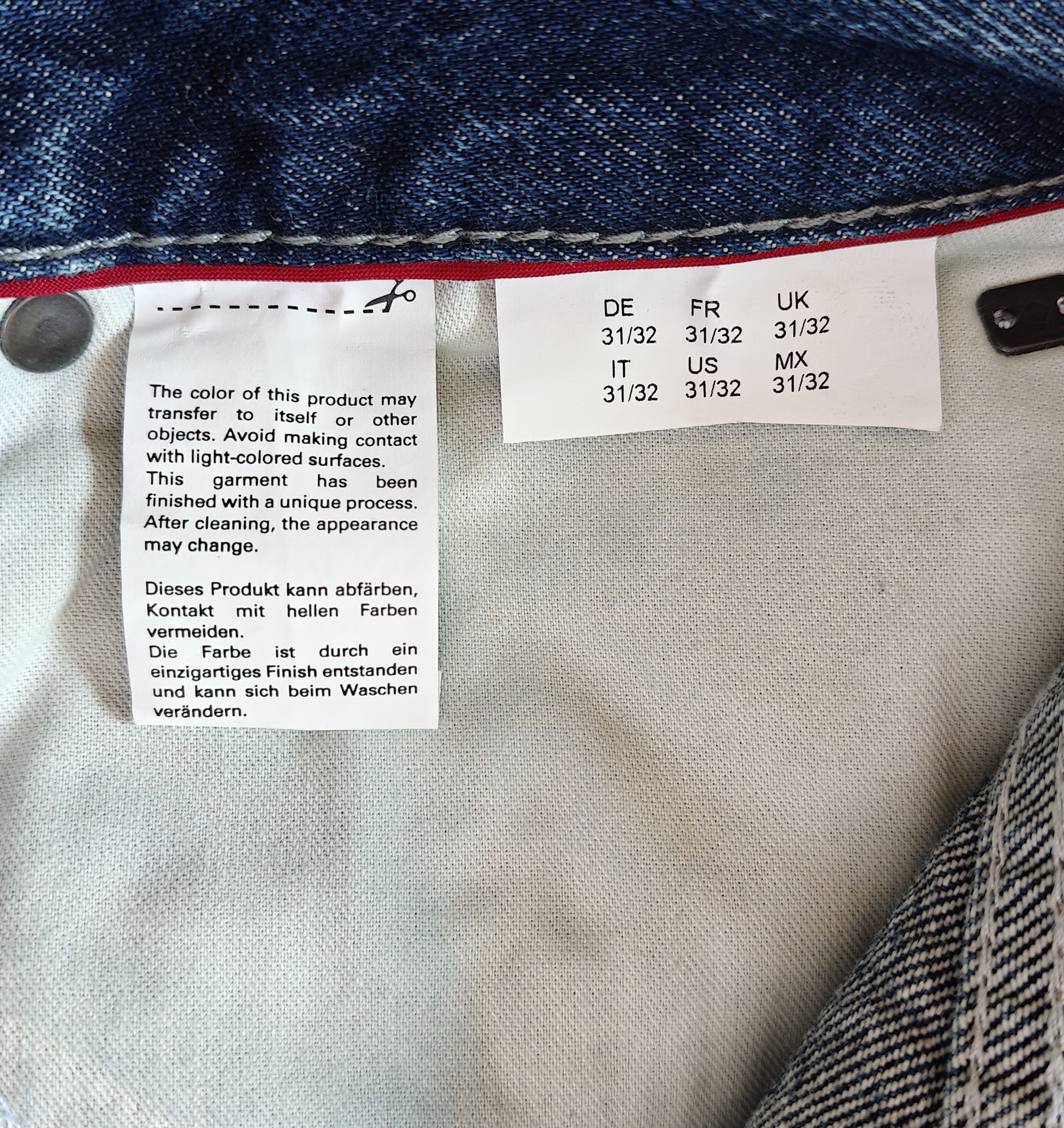 Hugo HUGO Relaxed Tapered Fit men's Jeans Free Shipping T/6078 Size US 31 - 8 Thumbnail