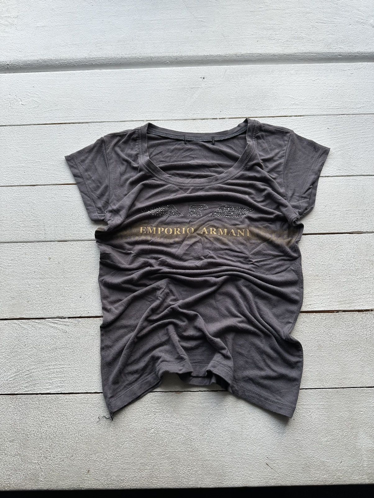 Armani × Vintage 🚨AVANT GARDE ARMANI 90s RARE longsleeve BIG LOGO Y2K LUXURY Size S / US 4 / IT 40 - 1 Thumbnail