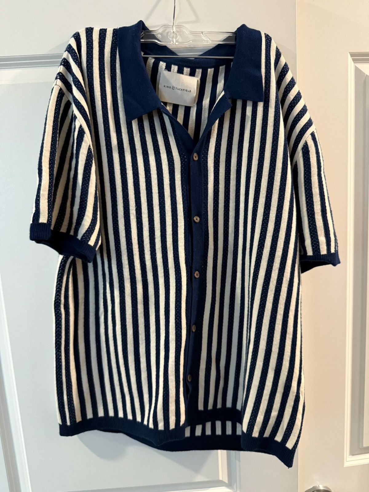 King & Tuckfield King & Tuckfield Stripe Camp Collar Size US XXL / EU 58 / 5 - 1 Thumbnail