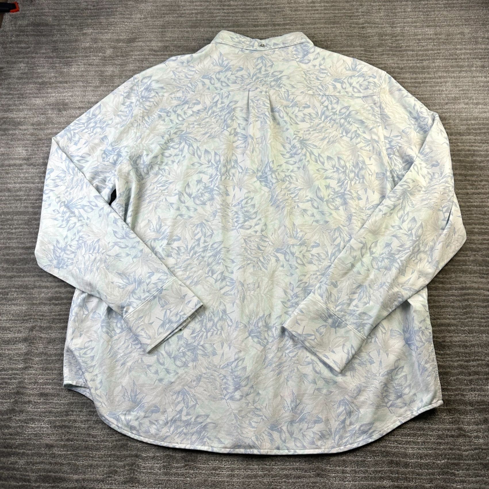Tommy Bahama Tommy Bahama Shirt Mens 2XL San Lucio Button Up Islandzone Performance Floral Long Sleeve Collared Casual Cotton Polyester Embroidered Flower Size US XXL / EU 58 / 5 - 2 Thumbnail