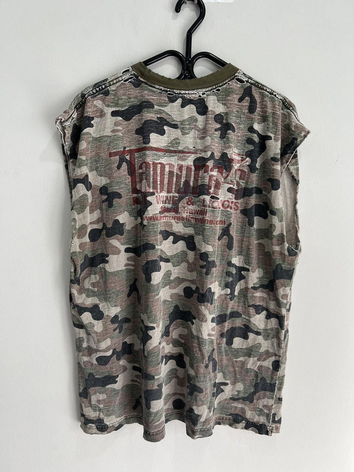 Vintage Vintage Camo Thrashed Sleeveless Shirt army Size US XL / EU 56 / 4 - 2 Thumbnail