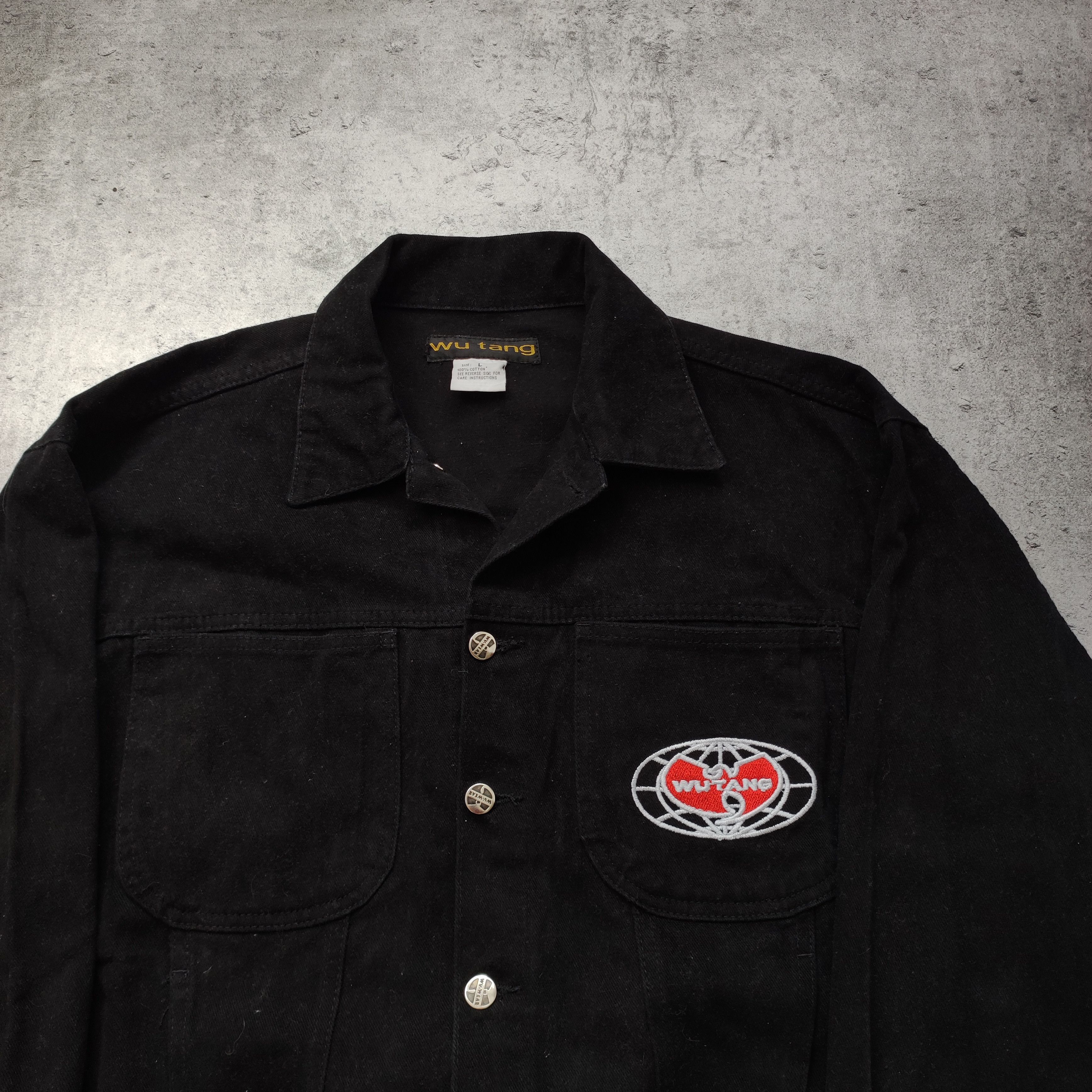 Vintage × Wu-Tang Clan Vintage 90s RARE Wu-Tang Clan HipHop Rap Denim Jacket Size US L / EU 52-54 / 3 - 3 Thumbnail