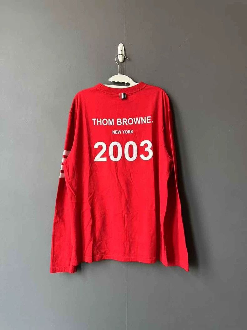 Thom Browne Thom Browne size4 Red armband long sleeves Size US XL / EU 56 / 4 - 2 Thumbnail