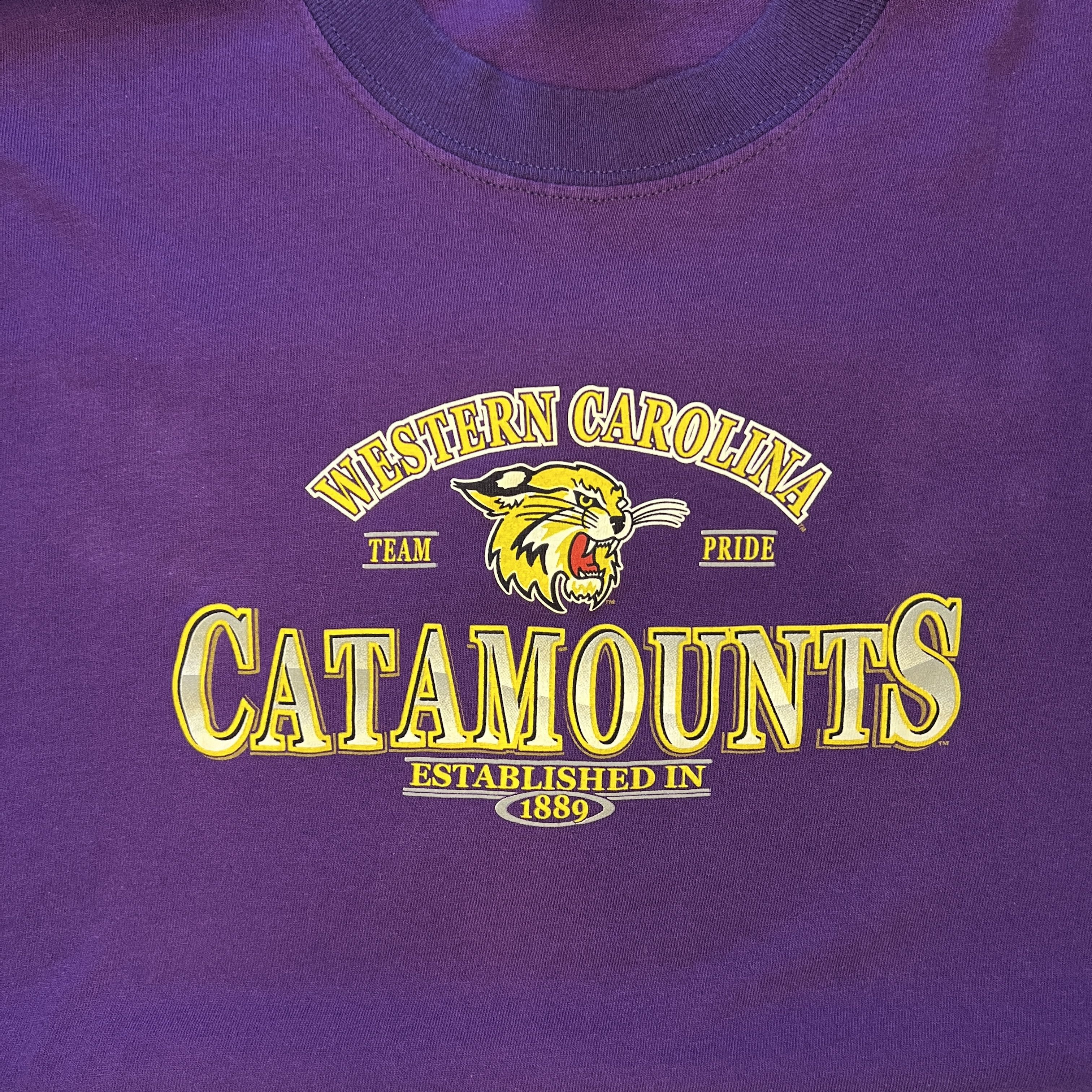 Other Vintage Western Carolina Catamounts NCAA T-Shirt XL Size US XL / EU 56 / 4 - 5 Thumbnail