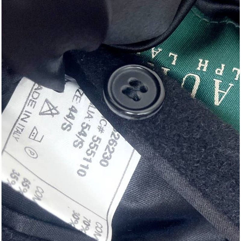Lauren Ralph Lauren LRL Ralph Lauren Lambswool Cashmere Overcoat Black Mens 44S Size US XL / EU 56 / 4 - 10 Thumbnail