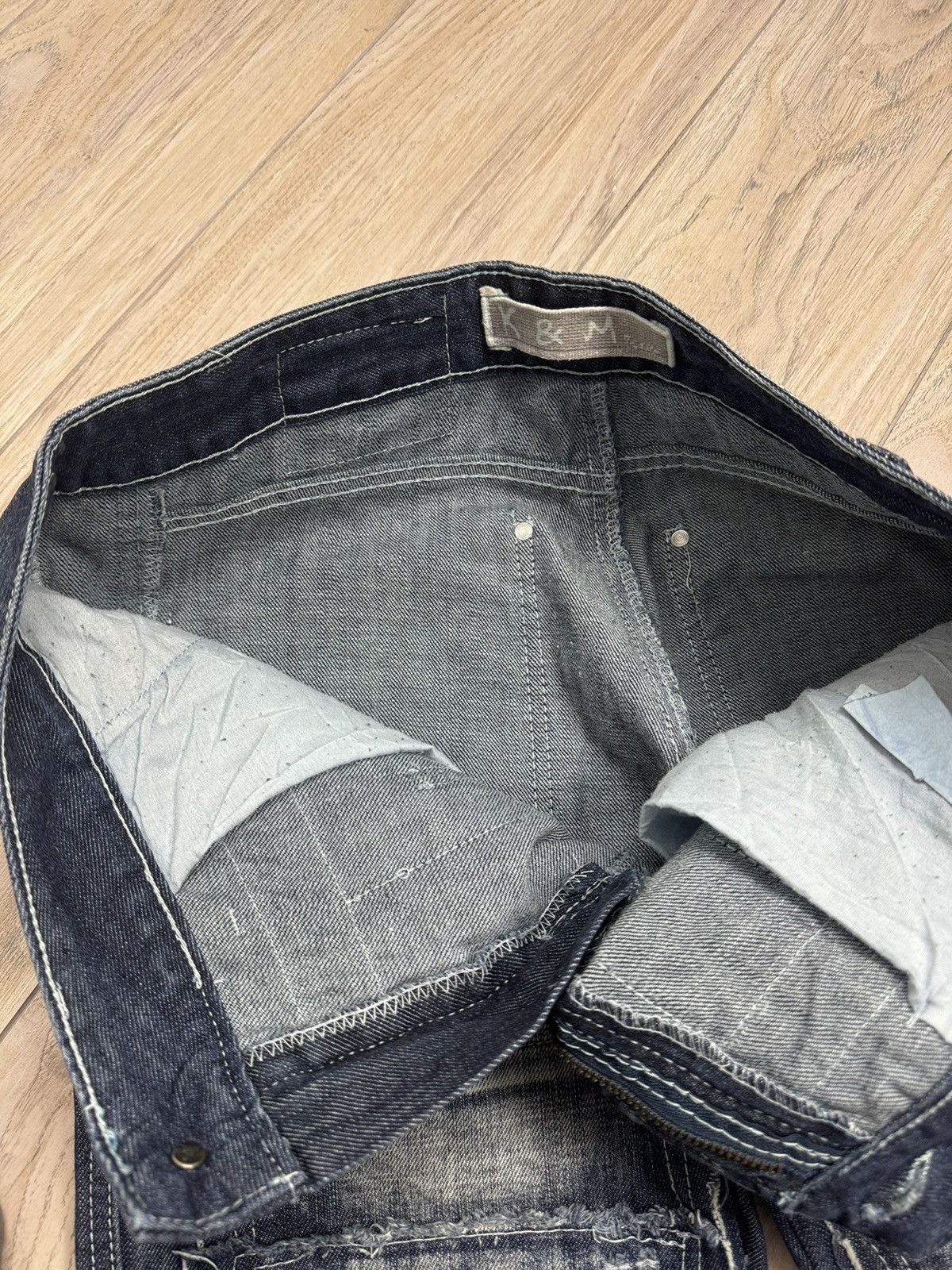 If Six Was Nine Y2K Opium Japanese Style Patchwork Semantic Kosmo Lupo Jeans Size US 32 / EU 48 - 19 Thumbnail