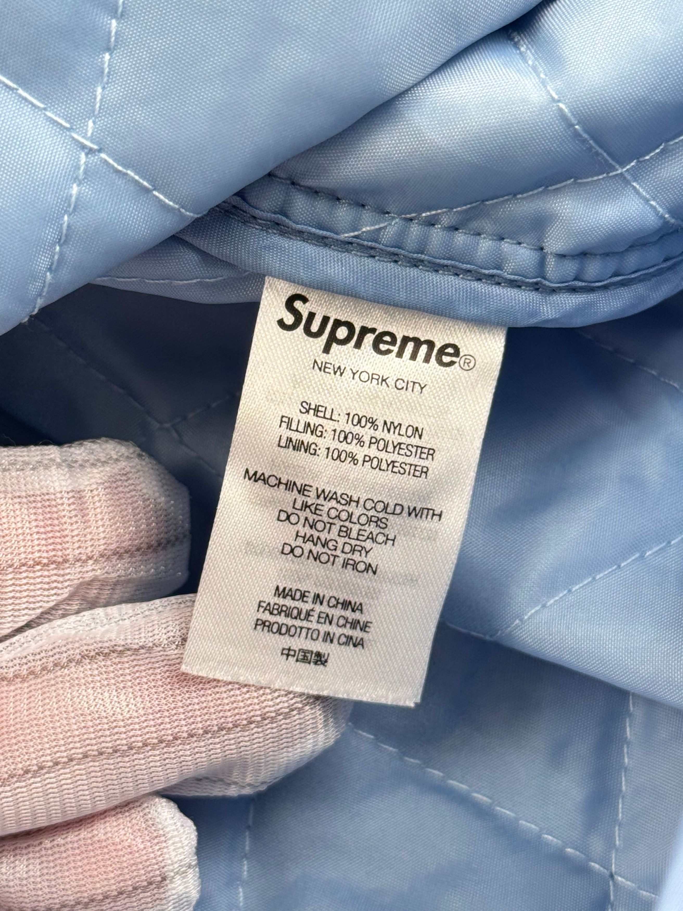 Supreme Unworn* Supreme Nylon Filled Shirt Size M Slate Blue Size US M / EU 48-50 / 2 - 13 Thumbnail