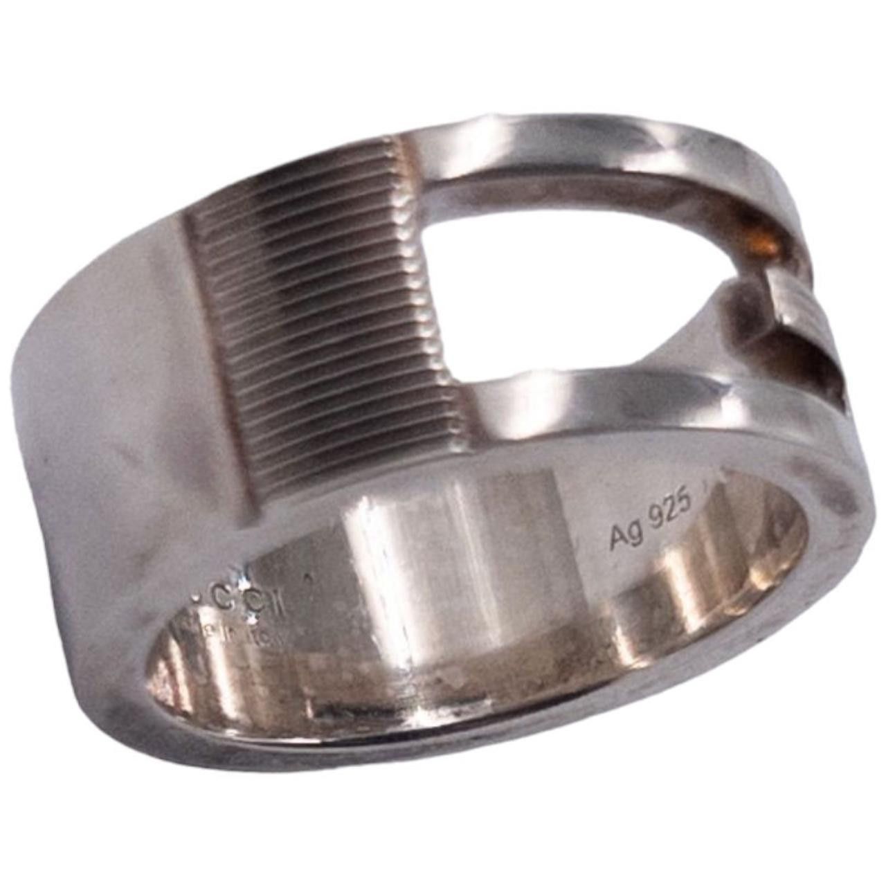 Gucci Vintage Gucci Silver Ring Size ONE SIZE - 4 Thumbnail