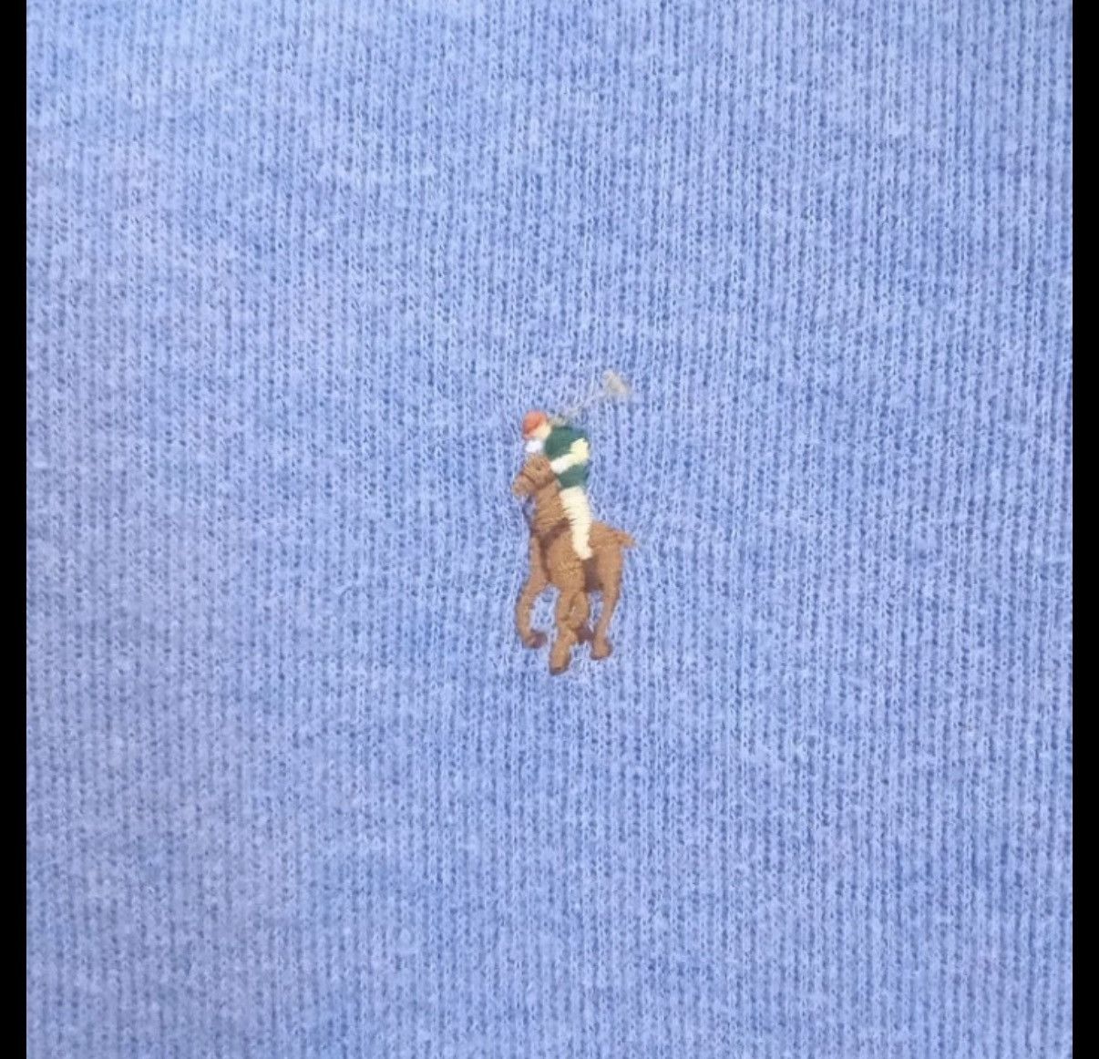 Polo Ralph Lauren Polo Ralph Lauren Large Blue Estate Rib 1/4 Quarter Zip Size US XL / EU 56 / 4 - 2 Thumbnail