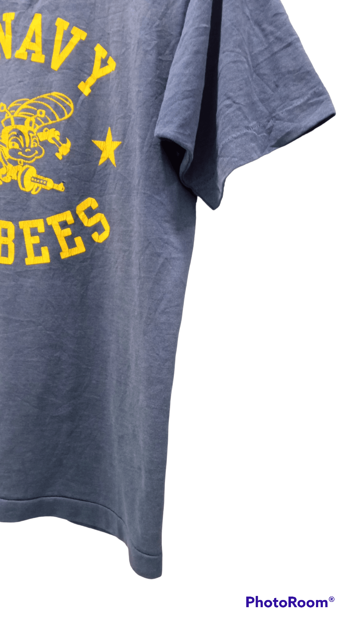 Fruit Of The Loom × Vintage 🔥🔥Vintage 90s USN US Navy Seabees T-Shirt Size US S / EU 44-46 / 1 - 5 Thumbnail