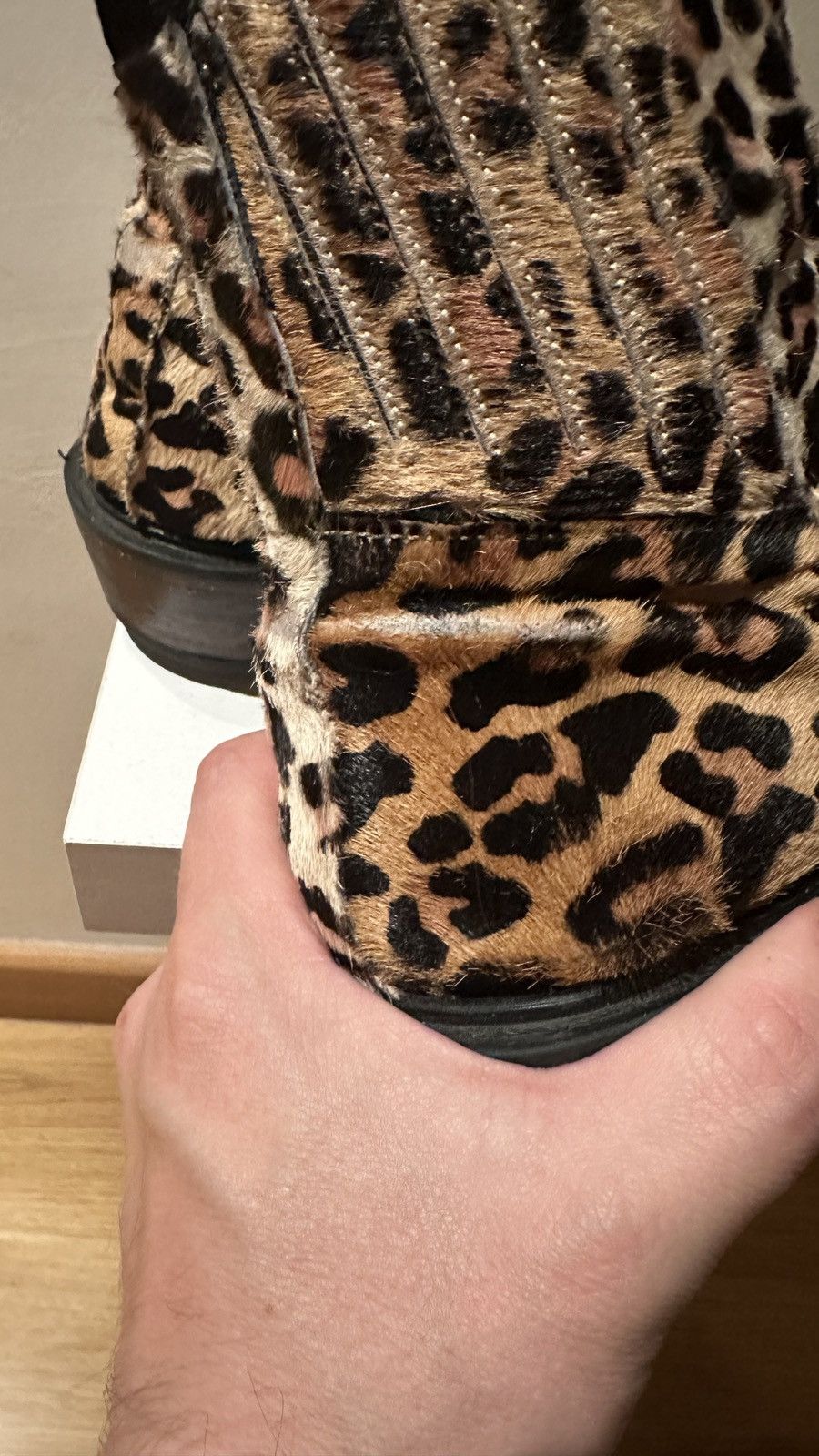 Handmade Custom Made Animal Print boots 8.5us amiri ysl Celine Size US 8.5 / EU 41-42 - 8 Thumbnail