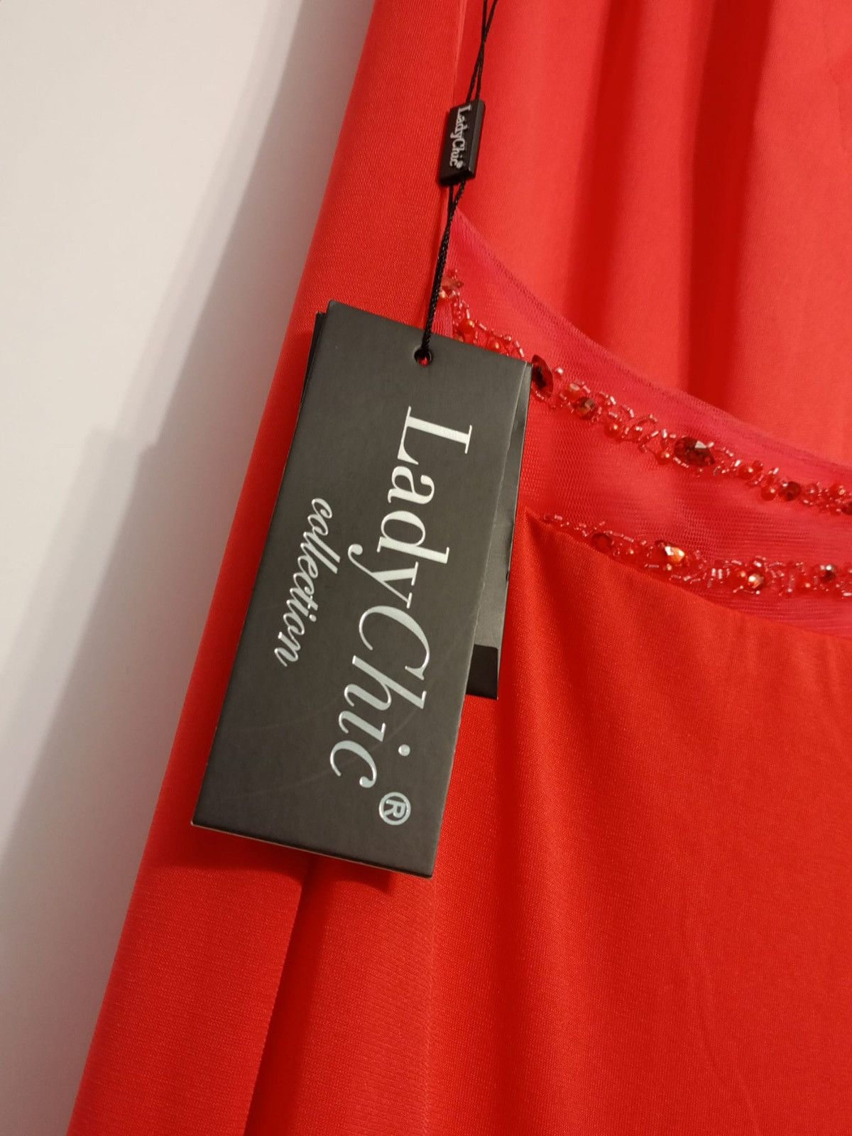 Other Dress with leg slit Coral Red size IT48 Size XL / US 12-14 / IT 48-50 - 8 Thumbnail