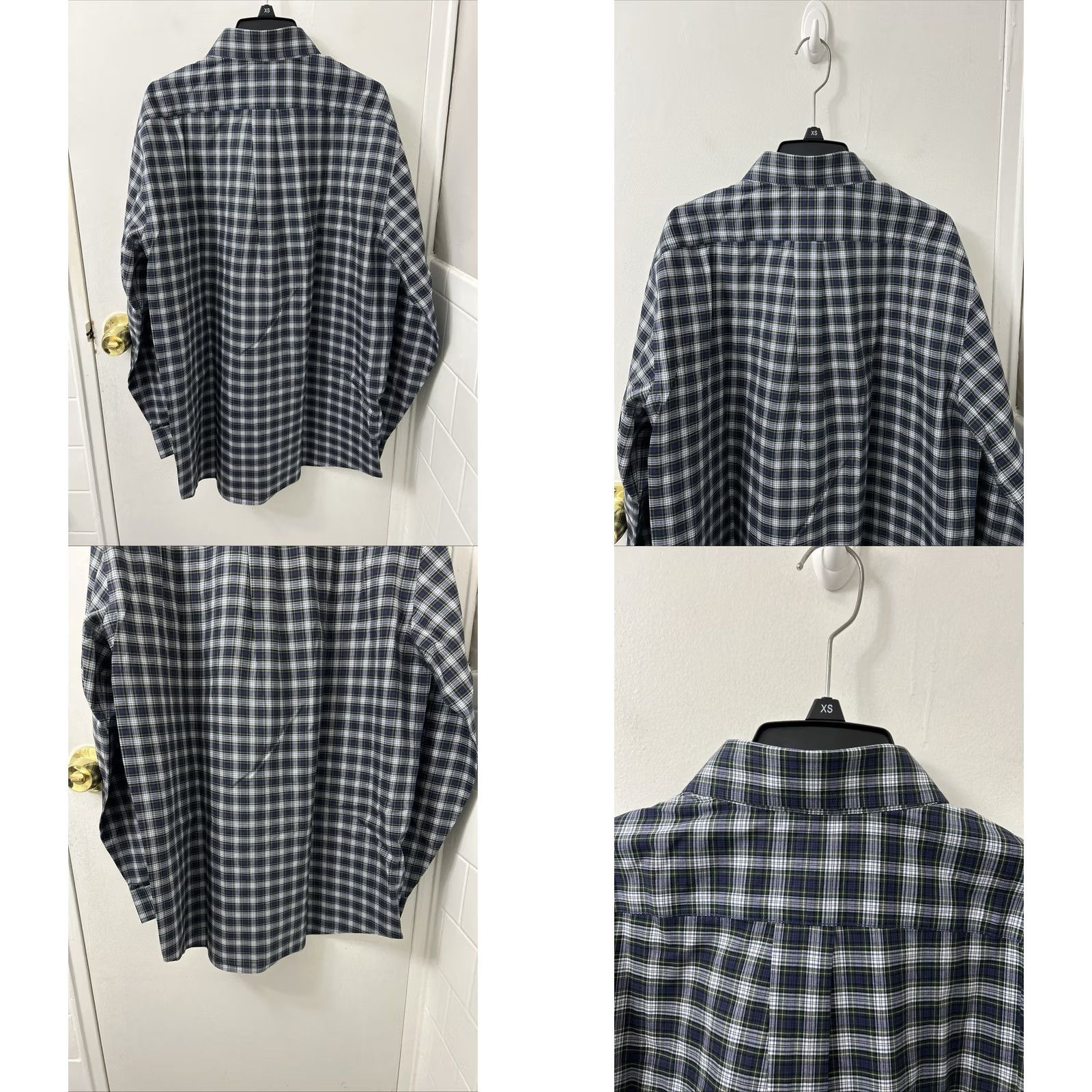 Vintage L.L.Bean Shirt Mens M Blue Plaid Classic Fit Button-Down Long Sleeve Oxford 218573 Size US M / EU 48-50 / 2 - 8 Thumbnail