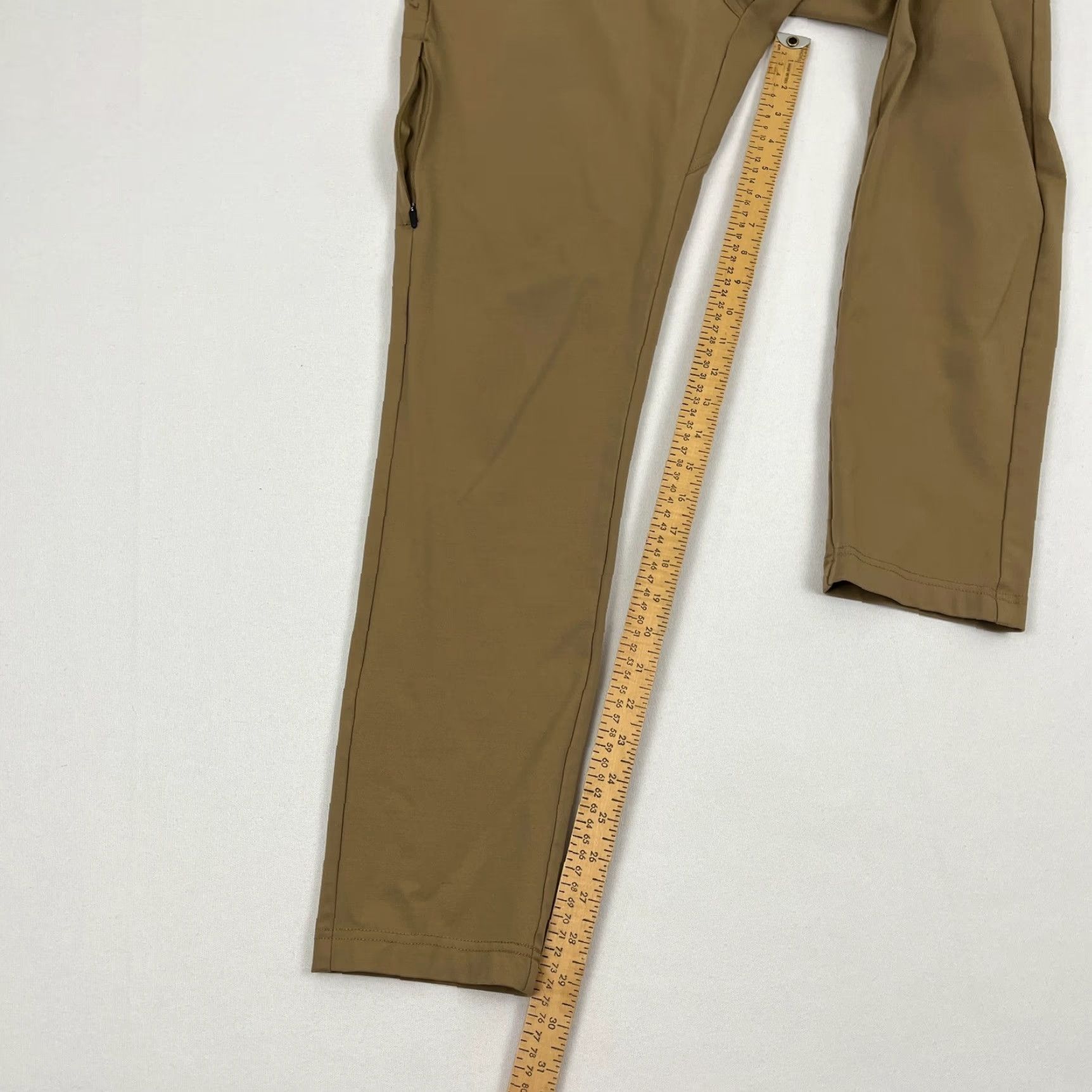 Vintage BYLT Everyday Pants 2.0 Mens 30 x 30 Slim Fit Brown Chino Tapered Stretch Breathable 5-Pocket Zip Fly Button Casual Travel Size US 30 / EU 46 - 6 Thumbnail