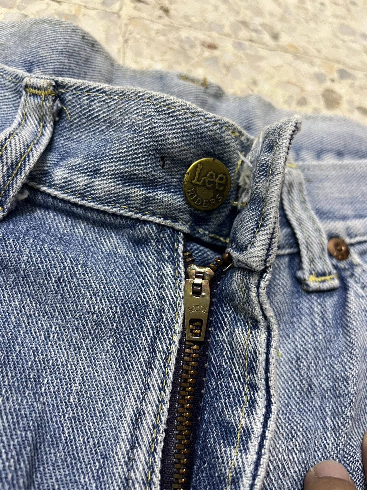 Lee Vintage 70s LEE Rider scovill zipper distressed denim Size US 32 / EU 48 - 5 Thumbnail