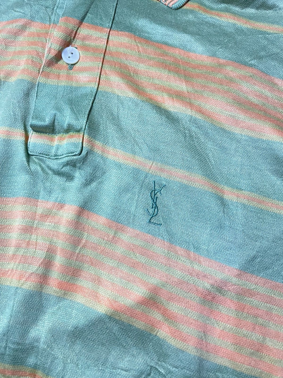 Vintage × Yves Saint Laurent VINTAGE YVES SAINT LAURENT POLO TEE Size US L / EU 52-54 / 3 - 6 Thumbnail