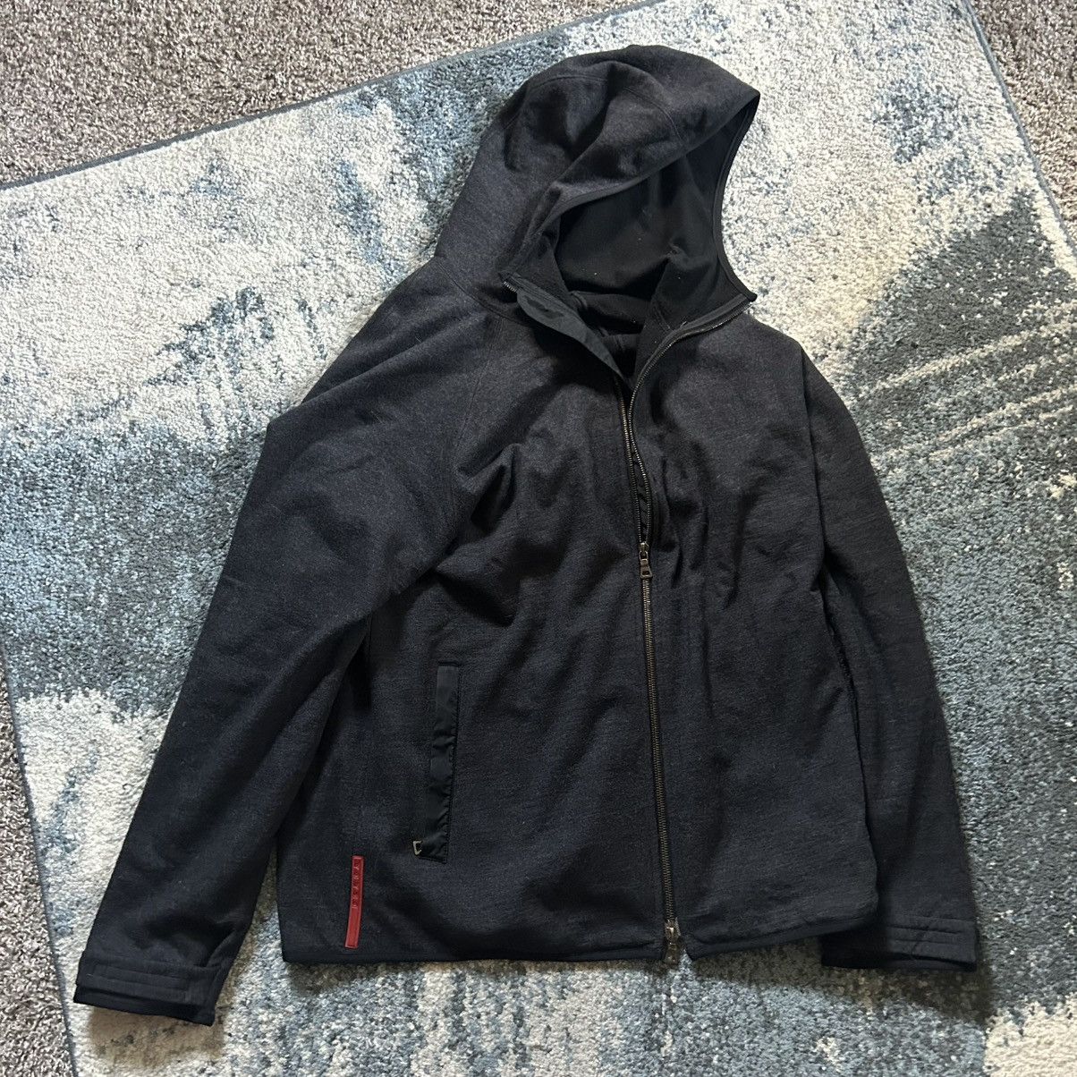 Prada Y2K MiUCCiA PRADA SPORT LiNEA ROSSA RiRi FULL ZiP ANTHRACiTE Size US L / EU 52-54 / 3 - 19 Thumbnail