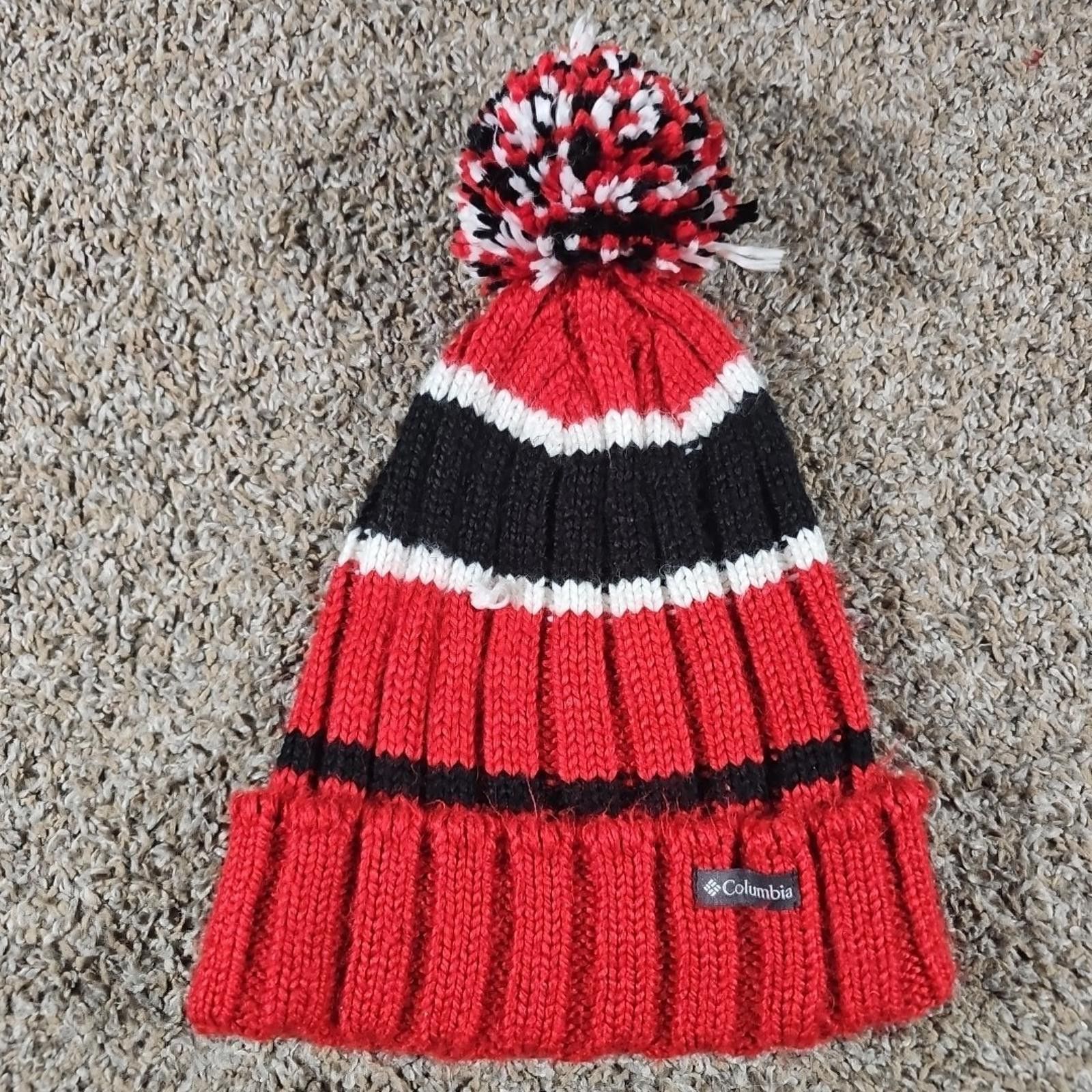 Columbia Wisconsin Badgers Columbia Winter Beanie Pom Hat Size ONE SIZE - 4 Thumbnail