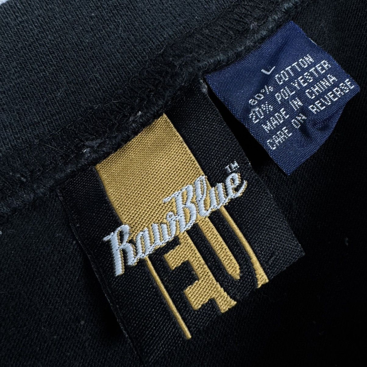 Band Tees × Vintage Vintage Raw Blue Big Logo Hip Hop T Shirt Size US L / EU 52-54 / 3 - 7 Thumbnail