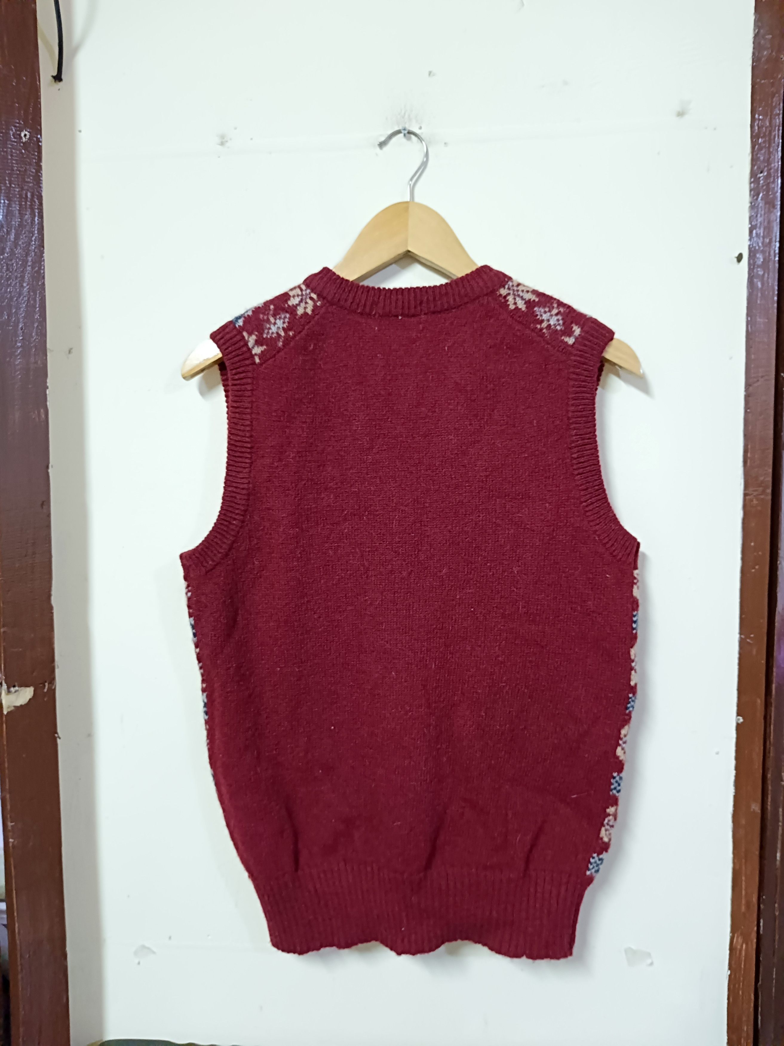 Japanese Brand Trendmaster wool Cardigan vest Size US L / EU 52-54 / 3 - 3 Thumbnail