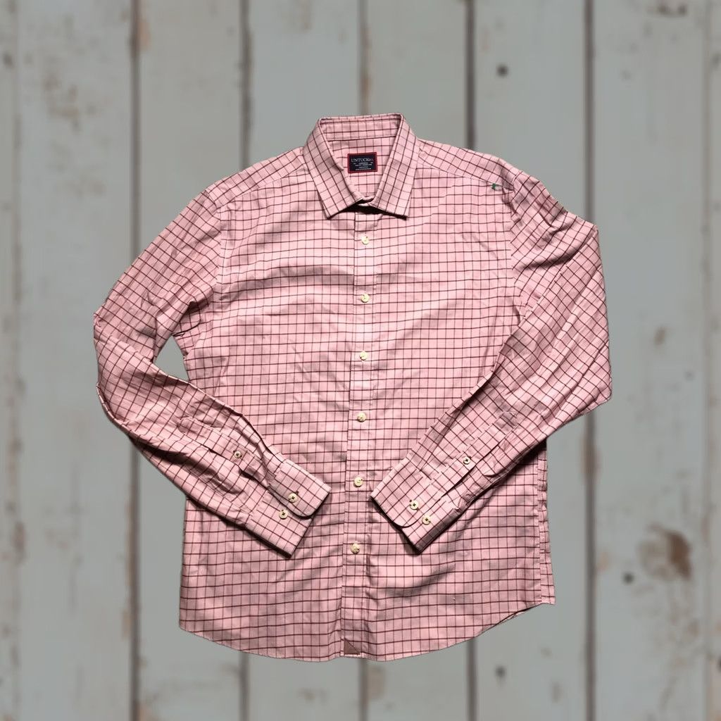 UNTUCKit UNTUCKit Shirt Mens Medium Pink Slim Fit Wrinkle Free Button Down Long Sleeve Size US M / EU 48-50 / 2 - 1 Thumbnail