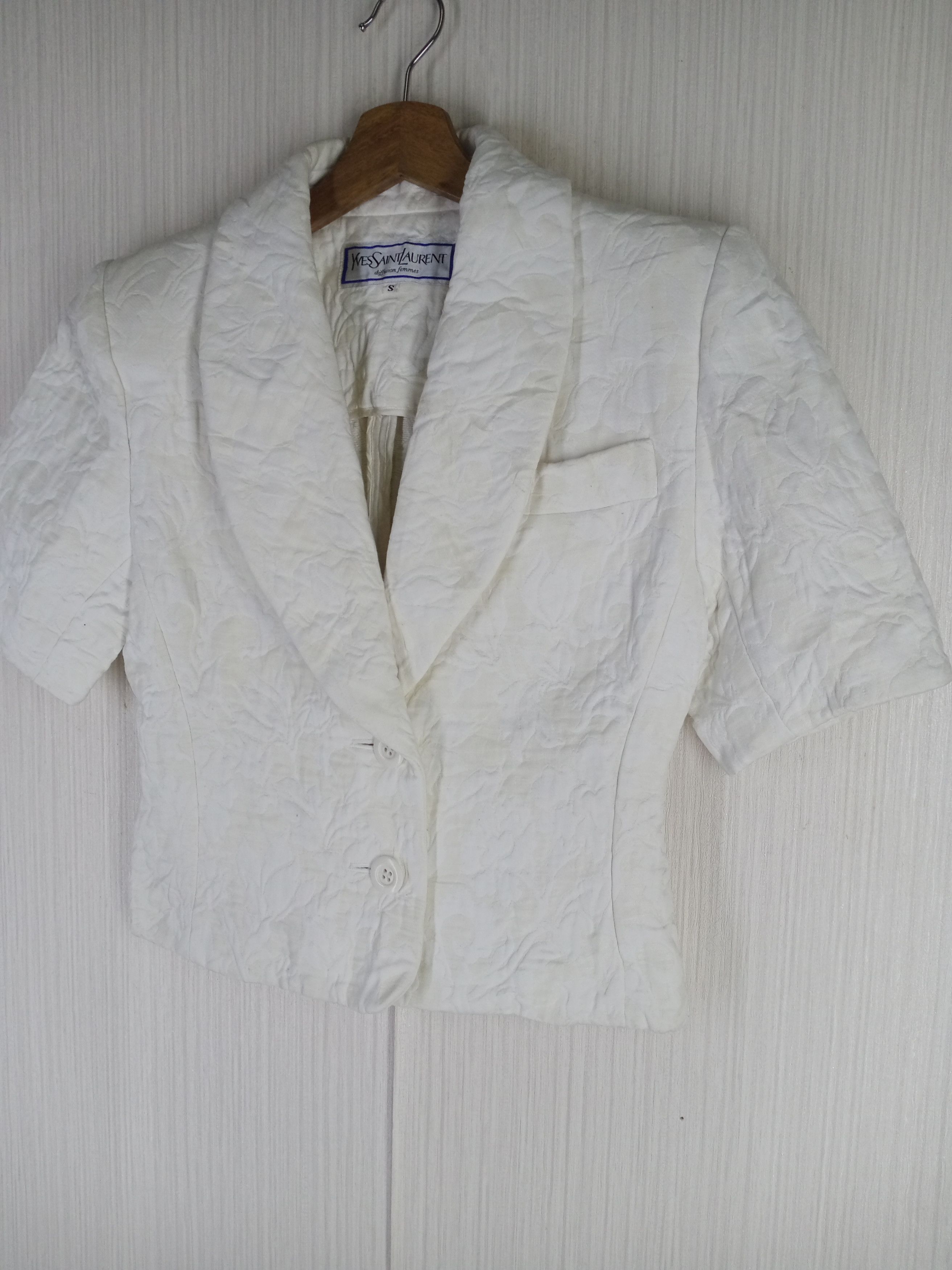 Yves Saint Laurent Vintage Yves Saint Laurent Diffusion Femmes Blazer Size S / US 4 / IT 40 - 2 Thumbnail