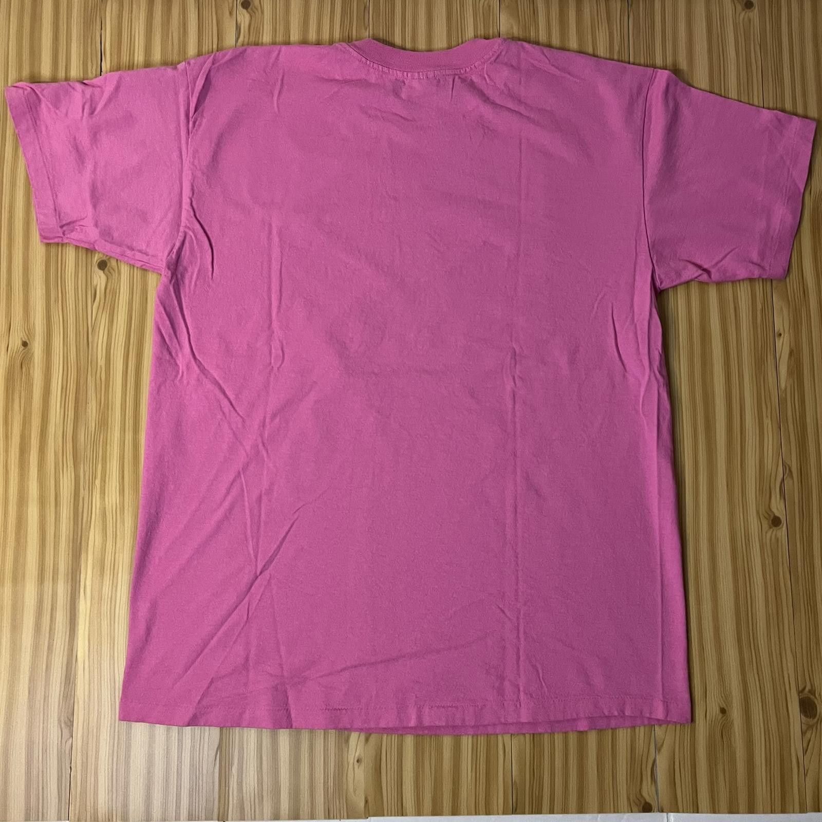 Anvil VTG Early 90s Rent-A-Husband Bright Pink Funny Novelty Tee Size XL / US 12-14 / IT 48-50 - 2 Thumbnail
