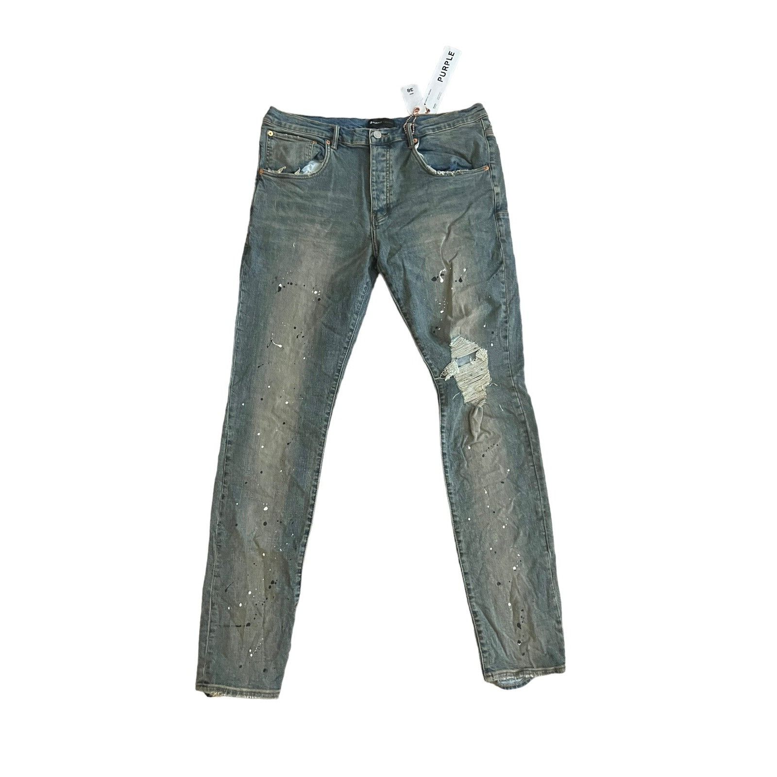 Purple × Purple Brand Purple Brand Jeans Mens Drop Fit Slim P002 Blue Size 38/34 Size US 38 / EU 54 - 1 Thumbnail