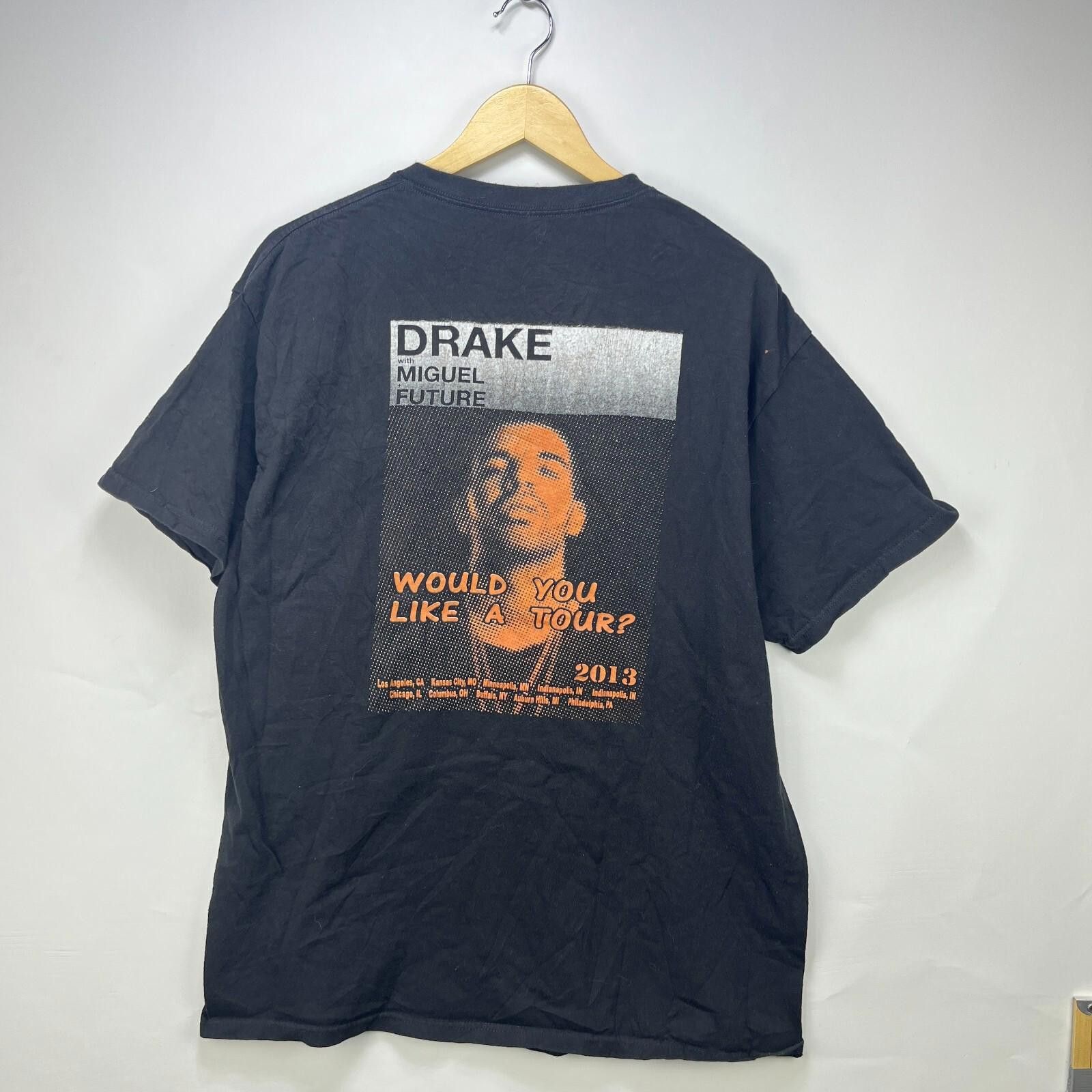 October's Very Own Drake Would You Like A Tour 2013 OVO Owl T Shirt XL Rap Size US XL / EU 56 / 4 - 1 Thumbnail