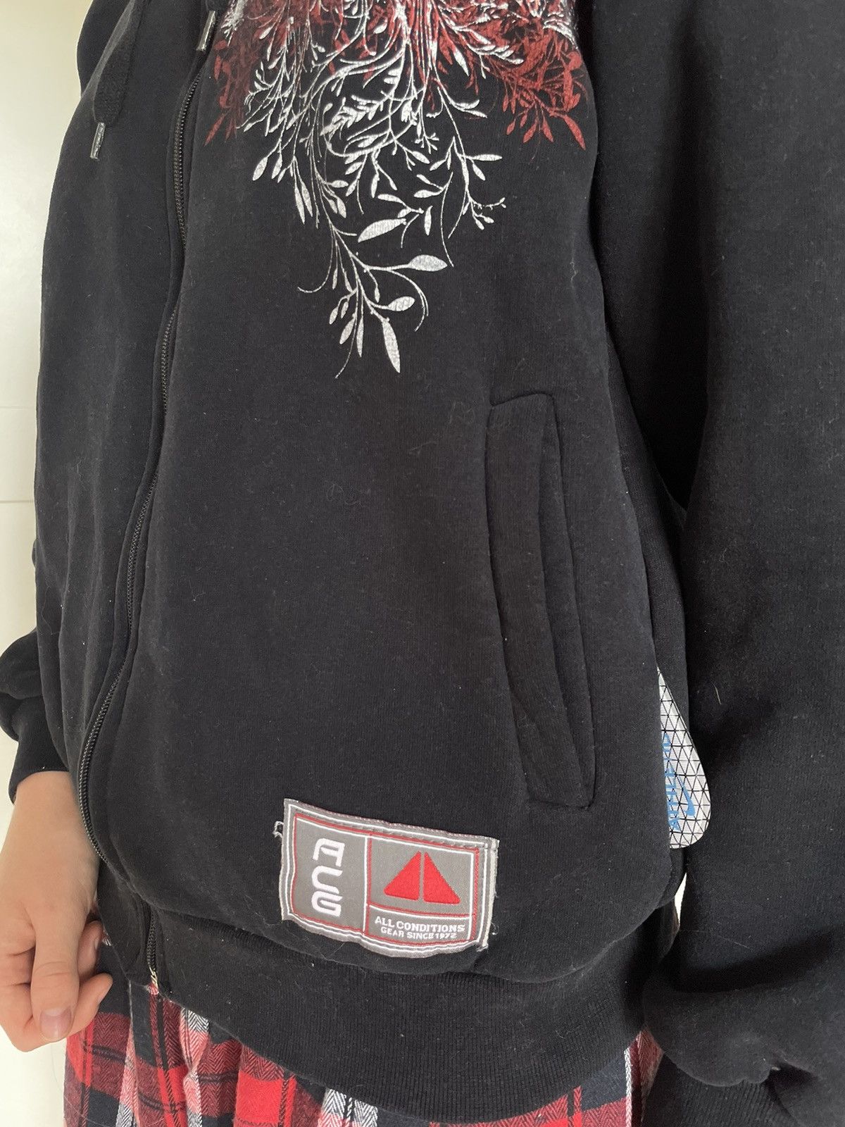 Affliction × Nike × Nike ACG Vintage Nike ACG zip up hoodie , y2k , affliciton style Size US S / EU 44-46 / 1 - 4 Thumbnail