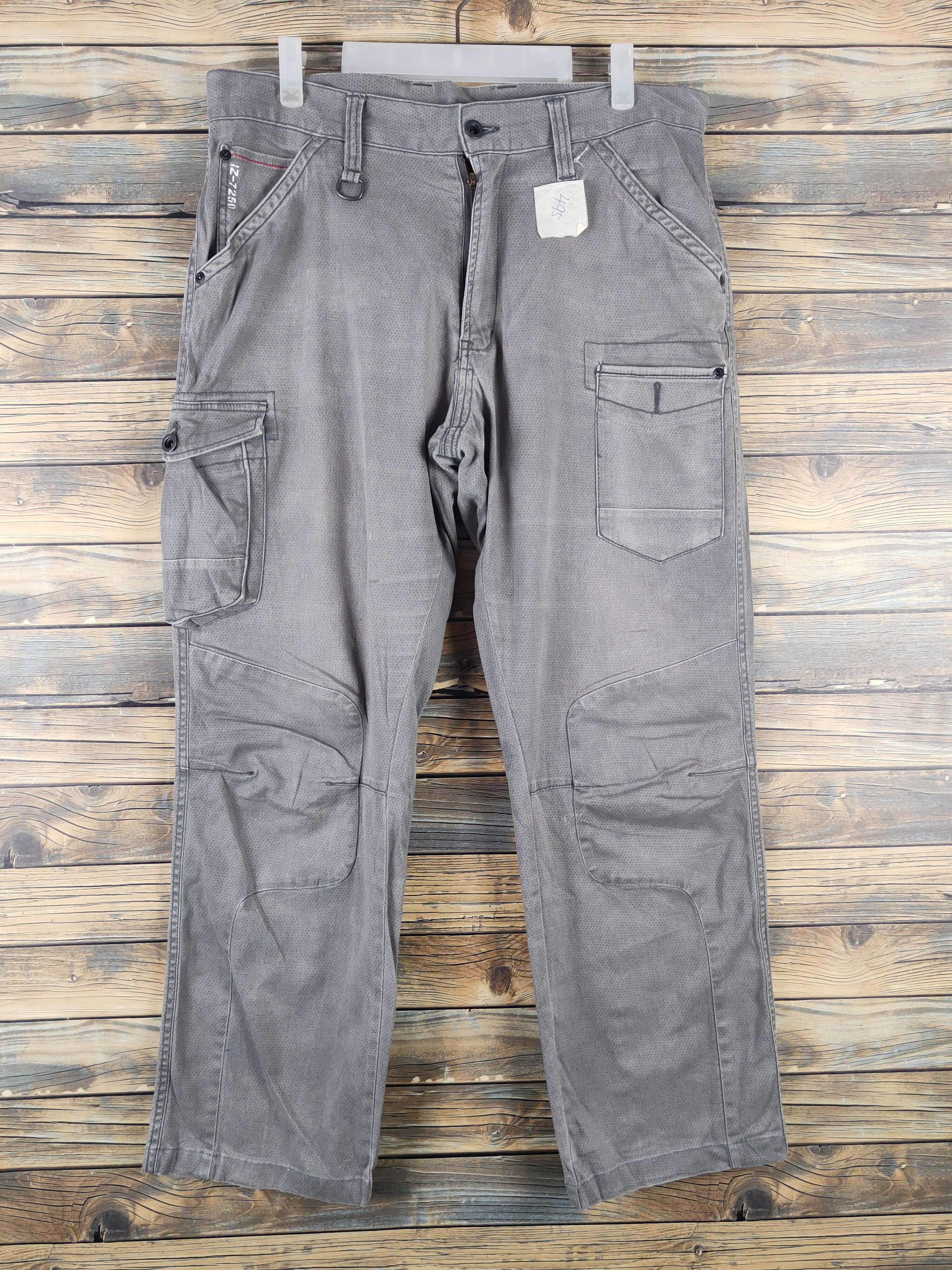 Japanese Brand IZ frontier Japan Gray Faded Multipocket Cargo Pants #495 Size US 36 / EU 52 - 1 Thumbnail
