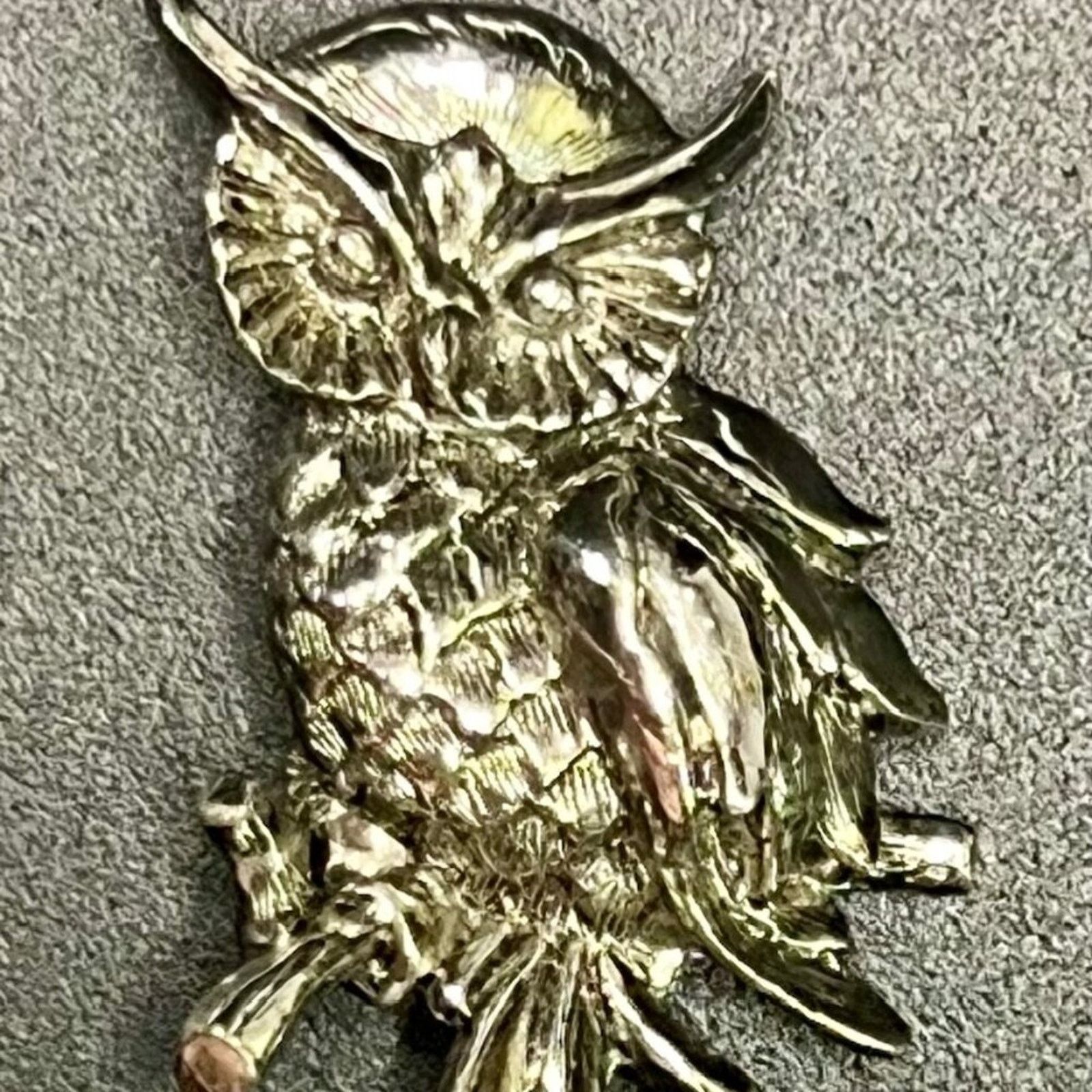 & Other Stories Owl, Silvertone, 1.5 x 1” Size ONE SIZE - 1 Thumbnail