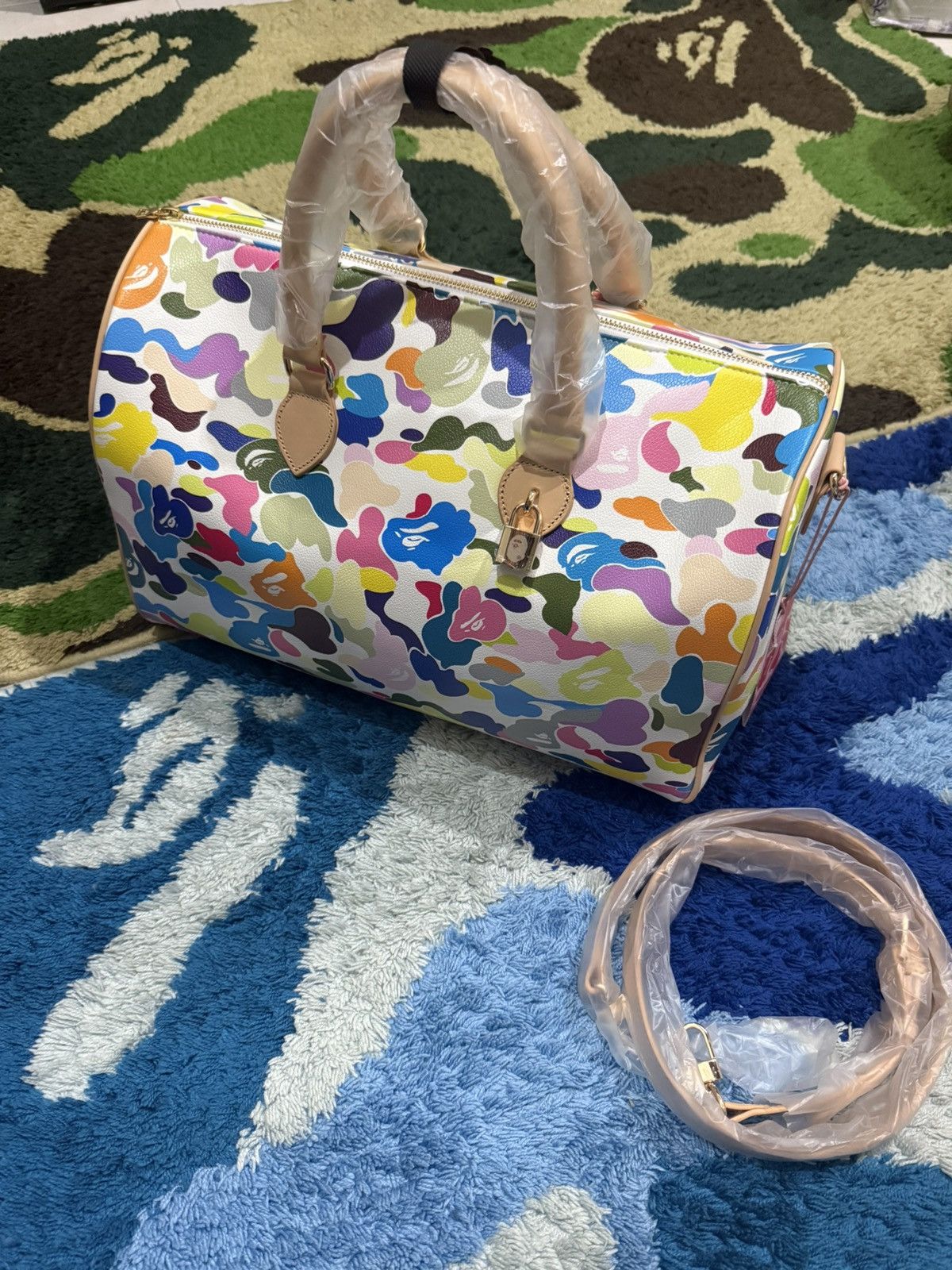 Bape Bape Boston Multi Camo Bag Very Rare | Grailed