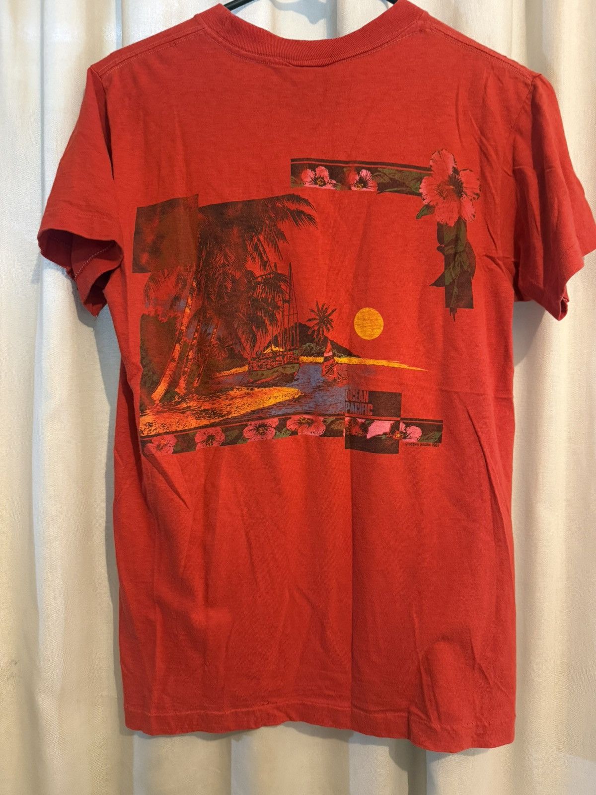 Ocean Pacific Vintage OP 1987 Surf T-shirt Size US M / EU 48-50 / 2 - 2 Thumbnail