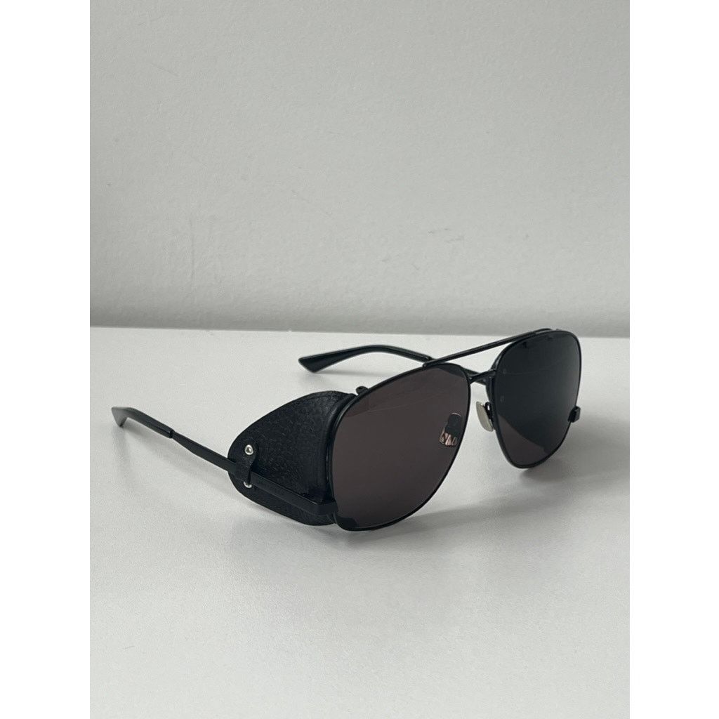 Saint Laurent Paris NEW Saint Laurent SL653 Leon Shield Aviator Sunglasses Black Size ONE SIZE - 5 Thumbnail