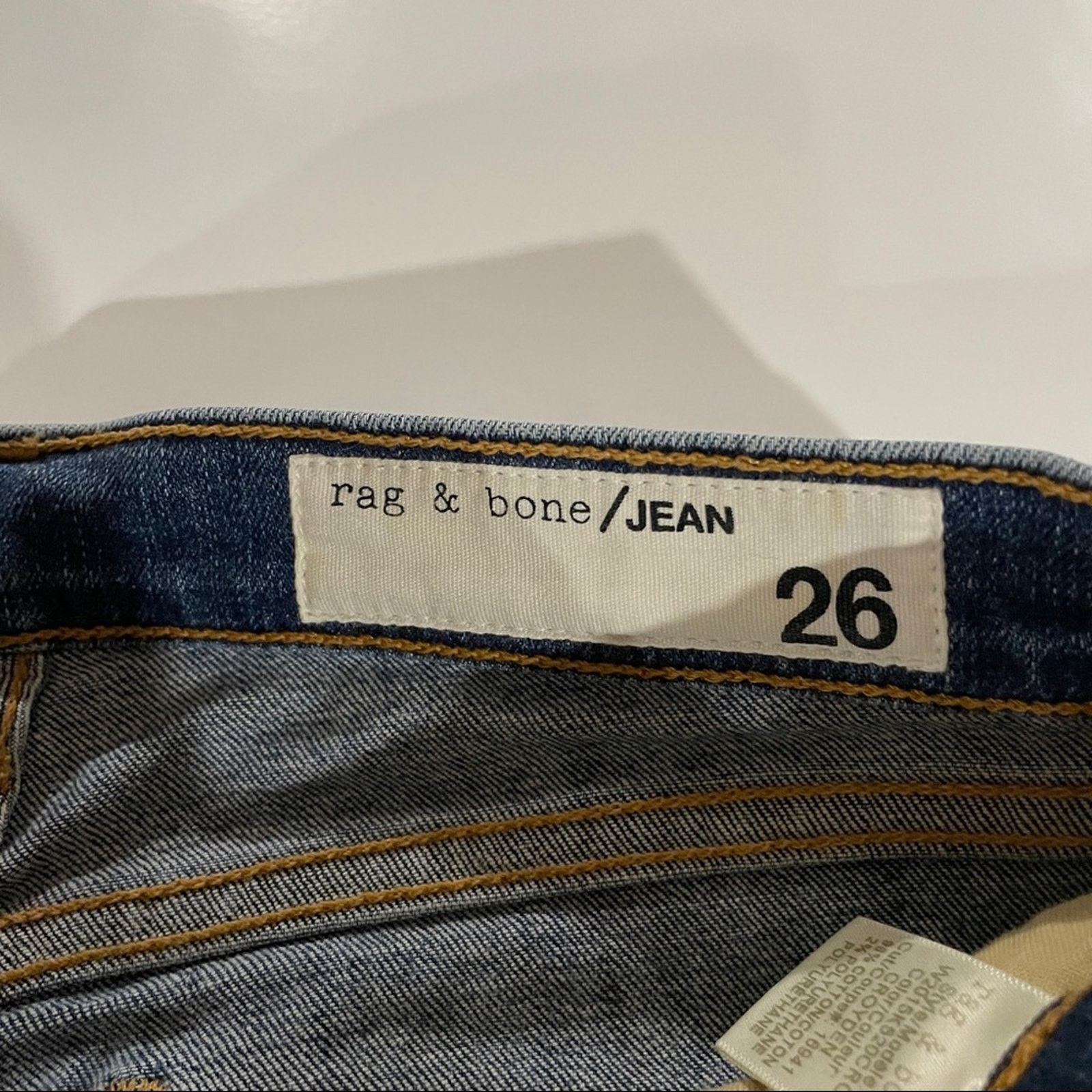 Rag & Bone Rag & Bone Hana High Slim Fit Cropped Bootcut Fringe Jeans Size 26" / US 2 / IT 38 - 7 Thumbnail