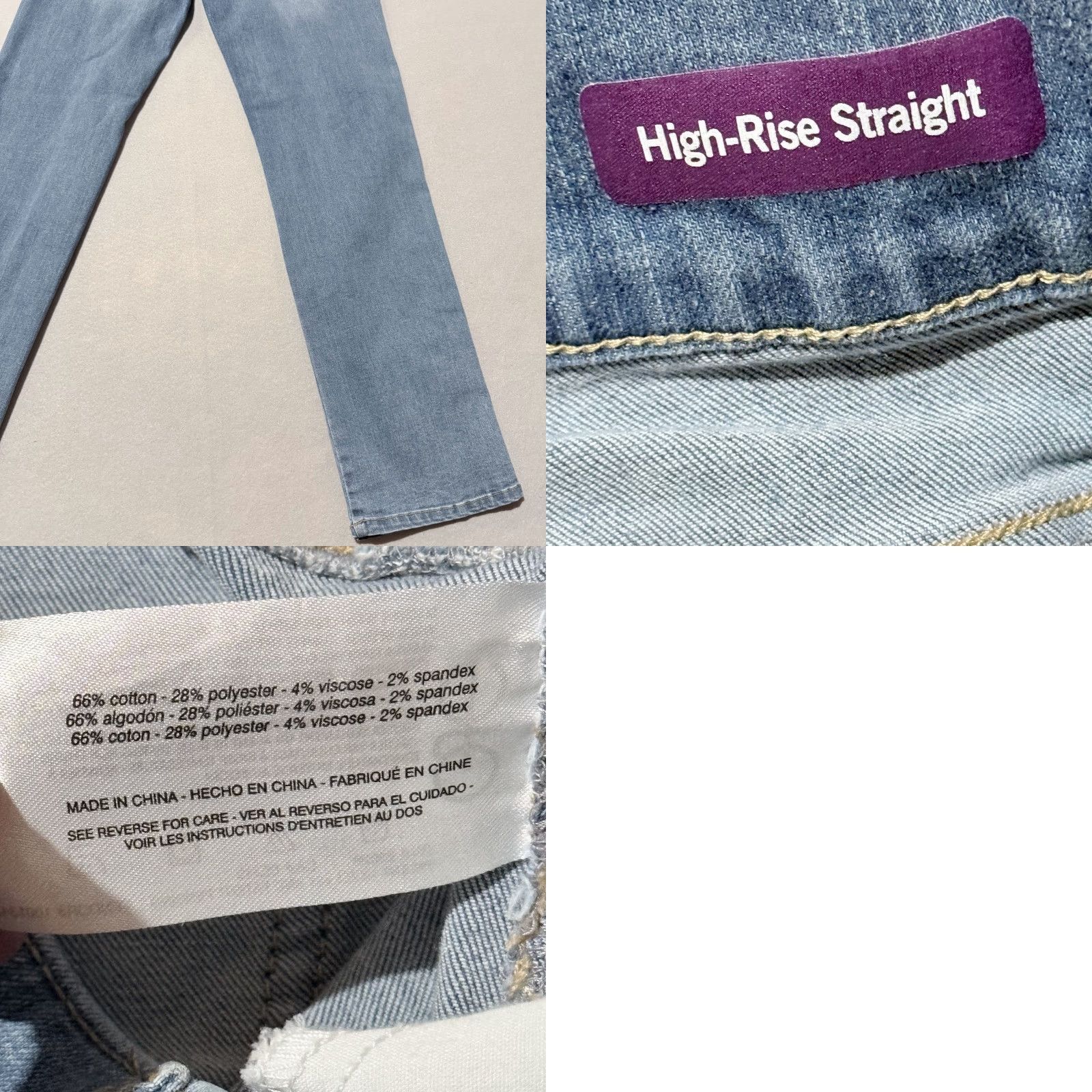 Gloria Vanderbilt Gloria Vanderbilt Shape Effect High-Rise Straight-Leg Jeans Women's Blue Denim Size 42" / US 20 - 9 Thumbnail