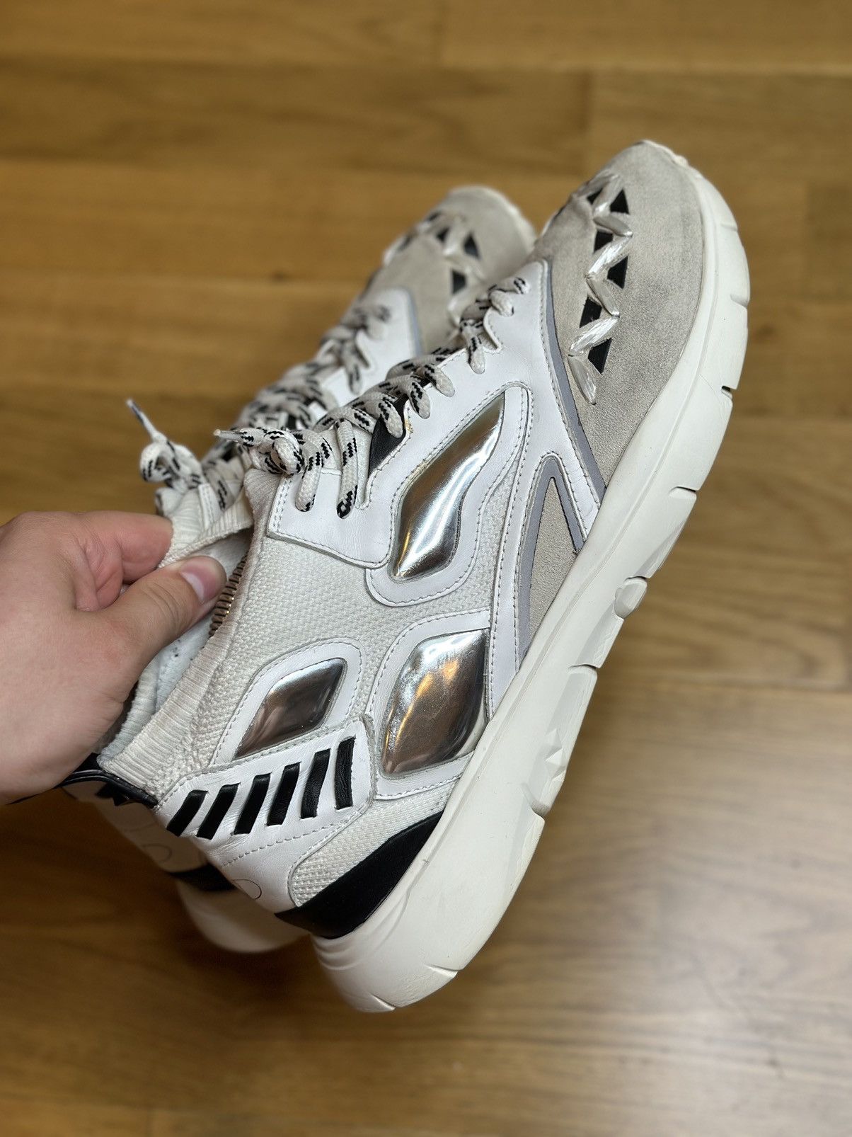 Valentino Vintage Valentino Garavani Reflex Sneakers Hi Top size 45 Size US 12 / EU 45 - 3 Thumbnail