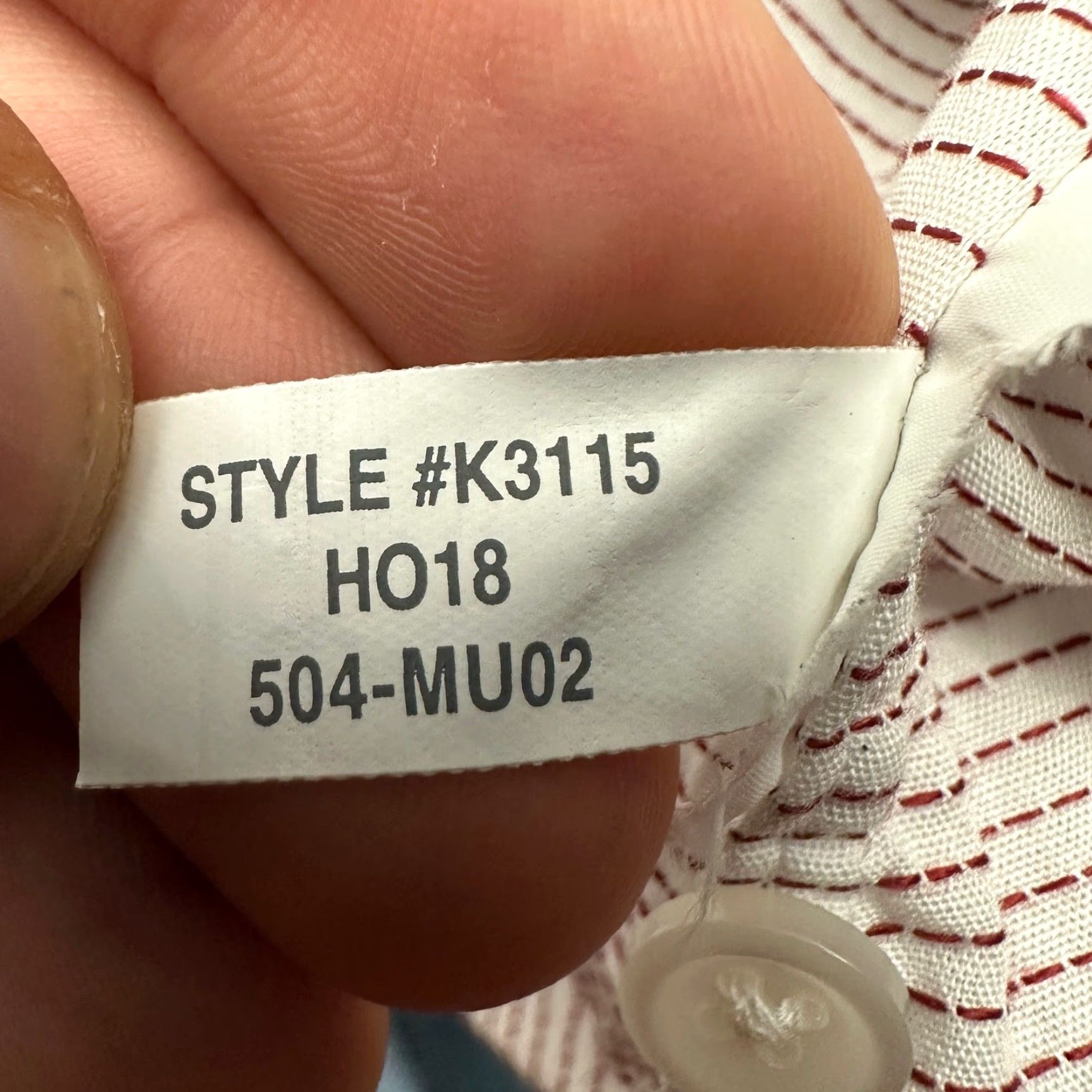 J.Crew J.CREW Ludlow Slim Fit Dobby Dot Red White Button Dress Shirt Mens 15 33 Medium Size 40R - 7 Thumbnail