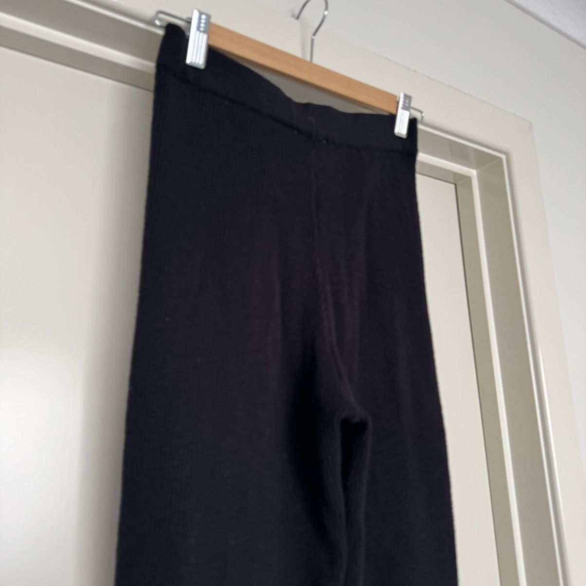 Other Seed Ribbed Cotton Nylon Knit Cropped Pants Size 27" / US 4 / IT 40 - 10 Thumbnail