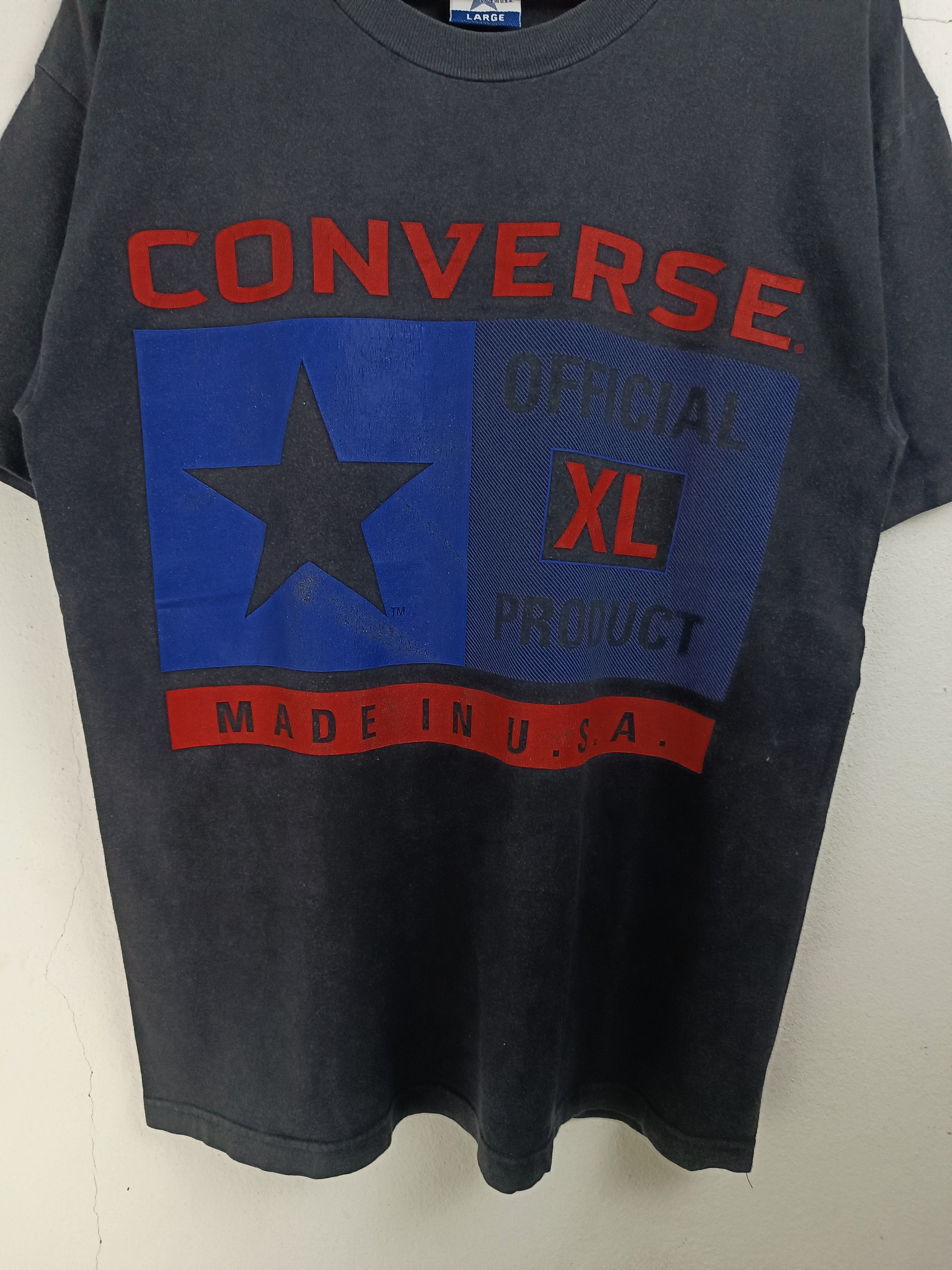 Converse VINTAGE 90'S CONVERSE MADE IN USA FADED TEE VERY RARE Size US L / EU 52-54 / 3 - 7 Thumbnail